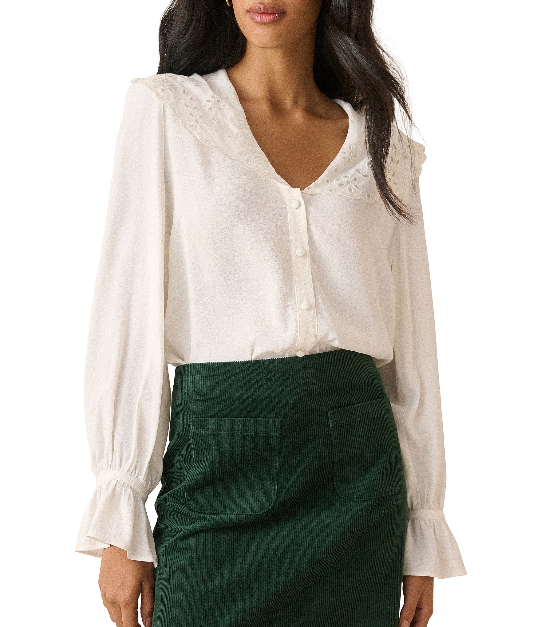 Nobody's Child Briar Collar Blouse
