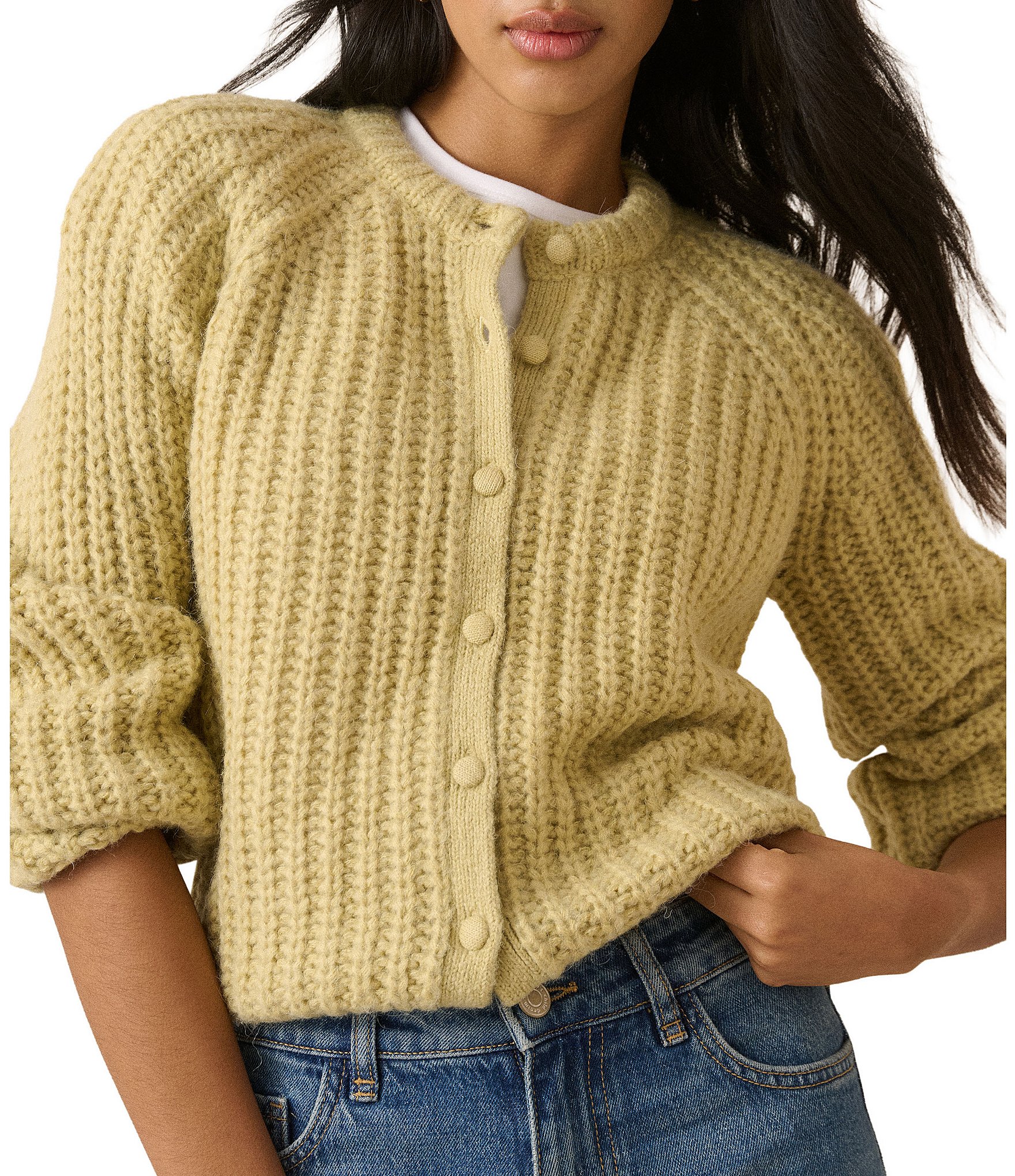 Nobody's Child Fluffy Knit Cardigan