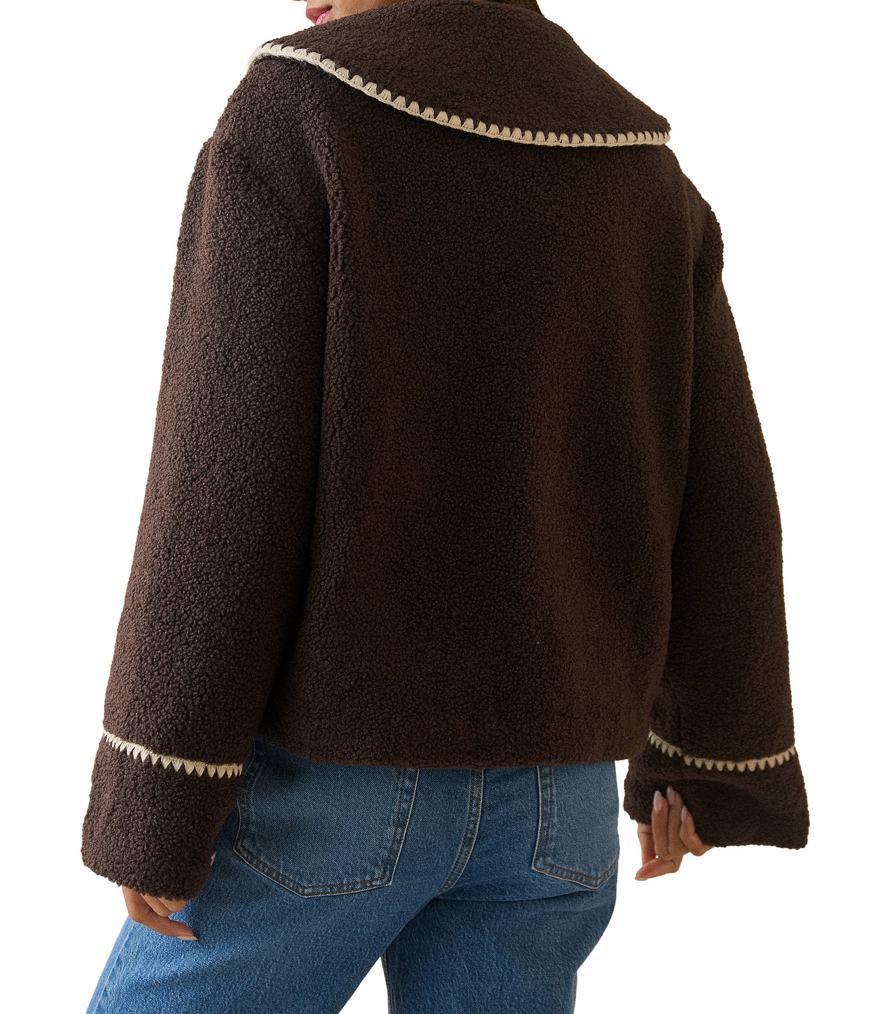 Nobody's Child Whipstitch Borg Jacket