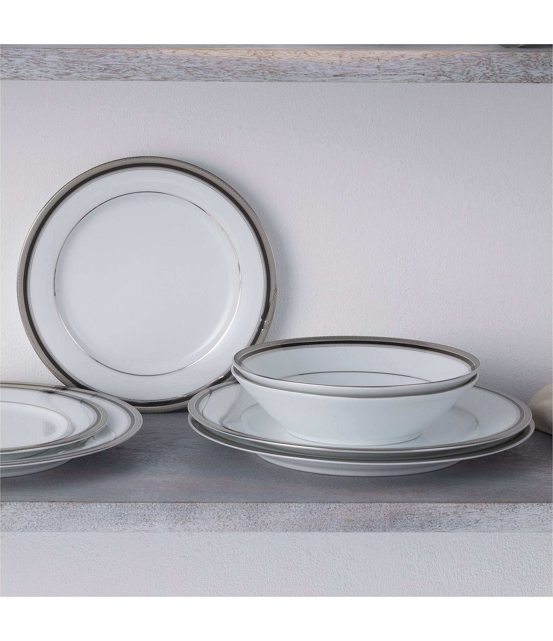 Noritake Austin Platinum Collection 12-Piece Set, Service For 4