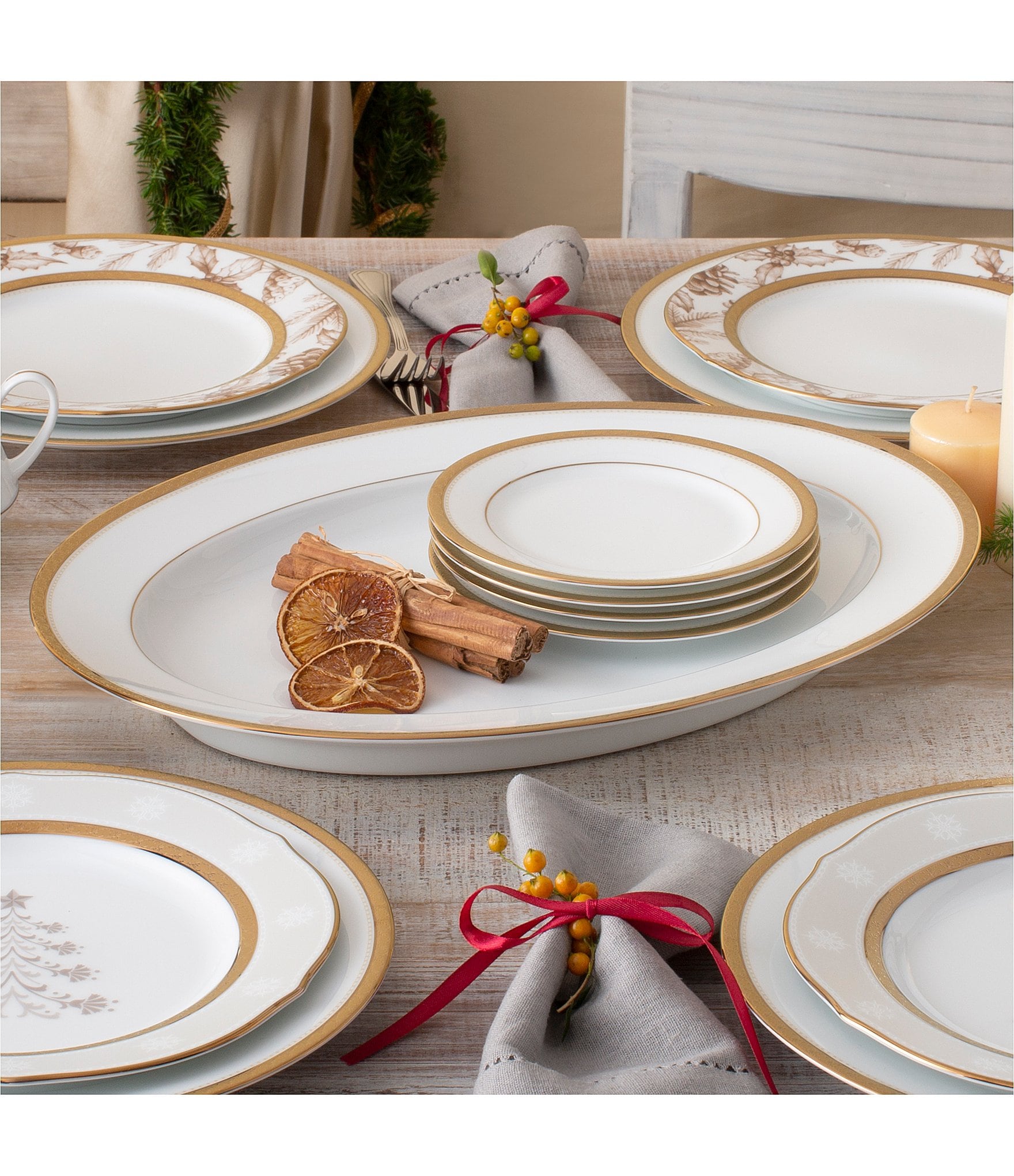 Noritake Charlotta Gold 14#double; Oval Platter