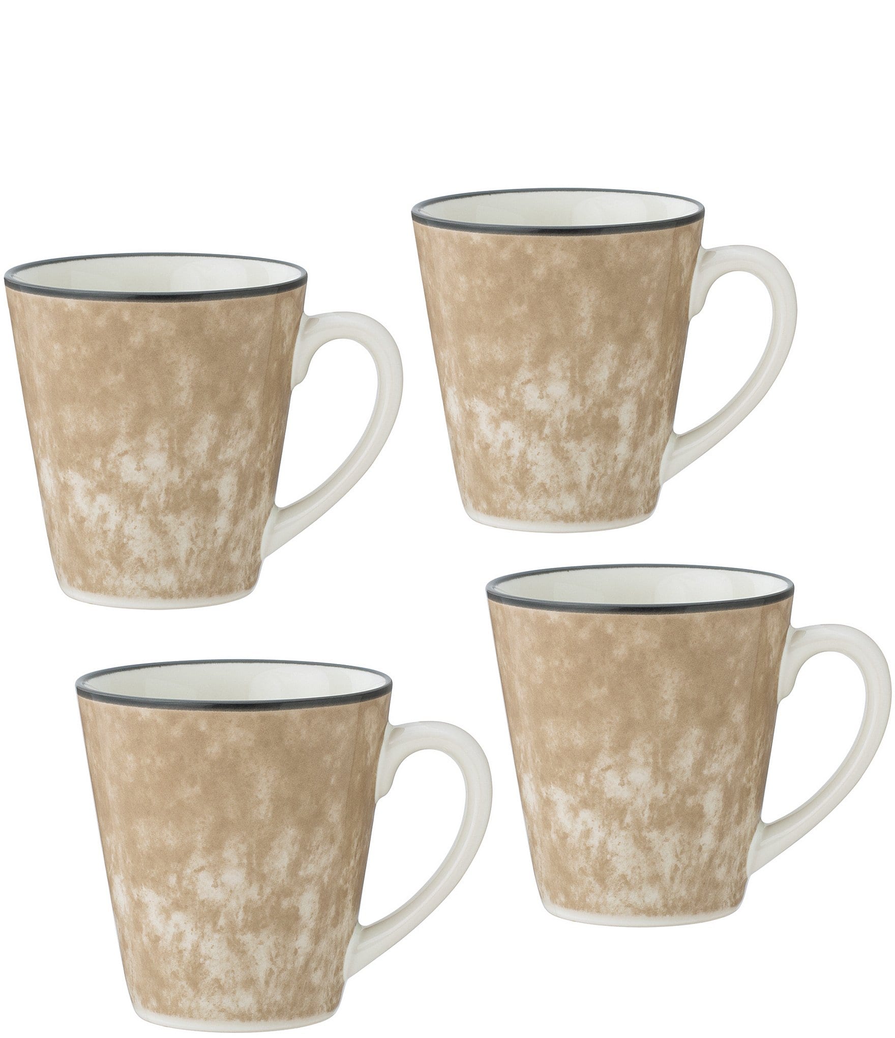 Noritake Colorkraft Essence Collection Mugs, Set of 4