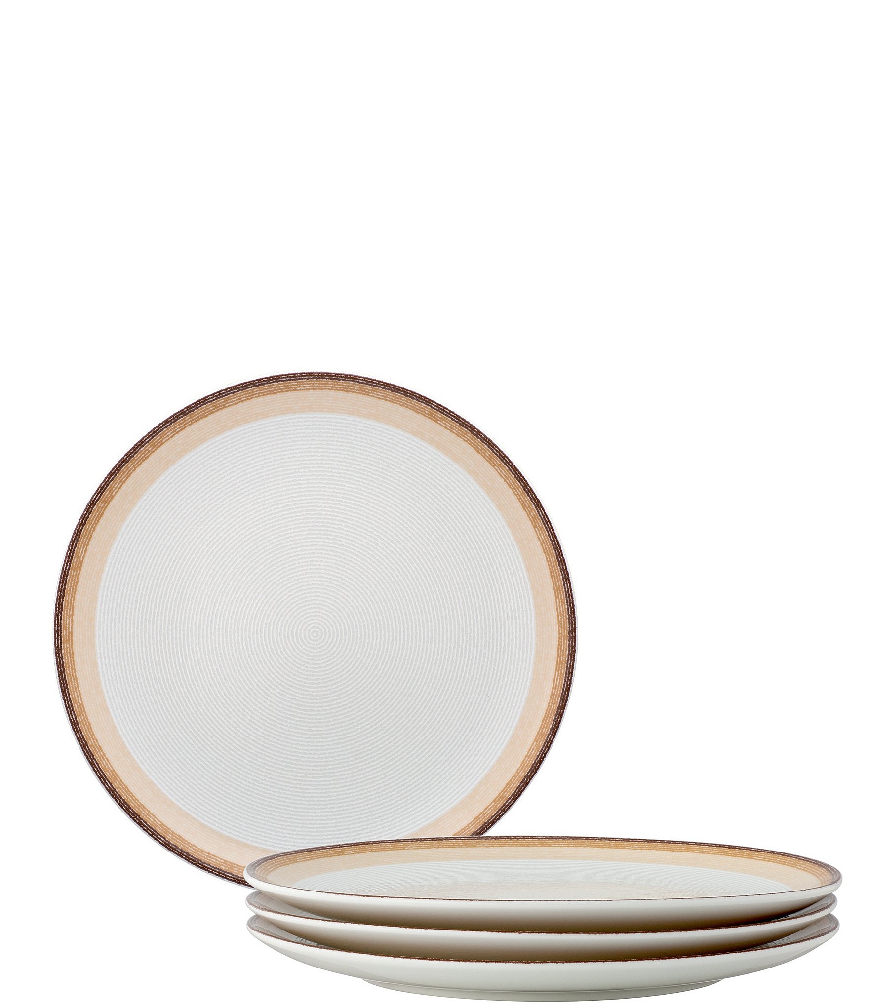 Noritake Colorscapes Layers Collection Coupe Dinner Plates, Set of 4