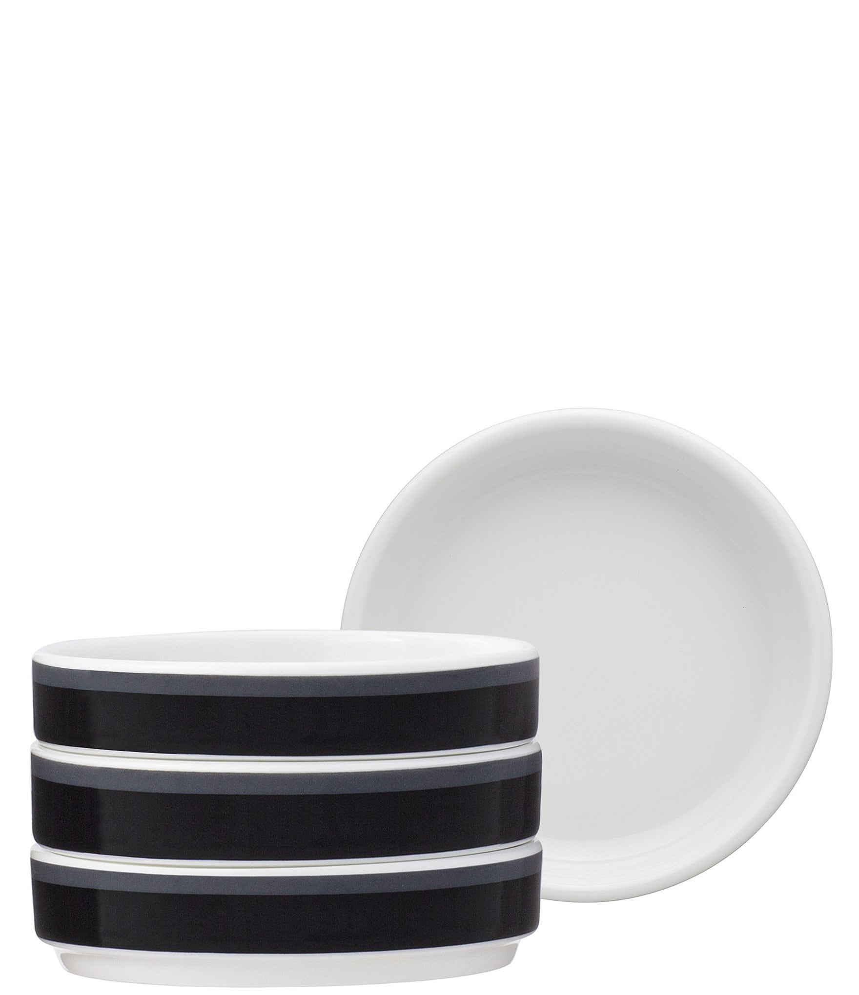 Noritake ColorStax Stripe Collection Mini Plates, Set of 4