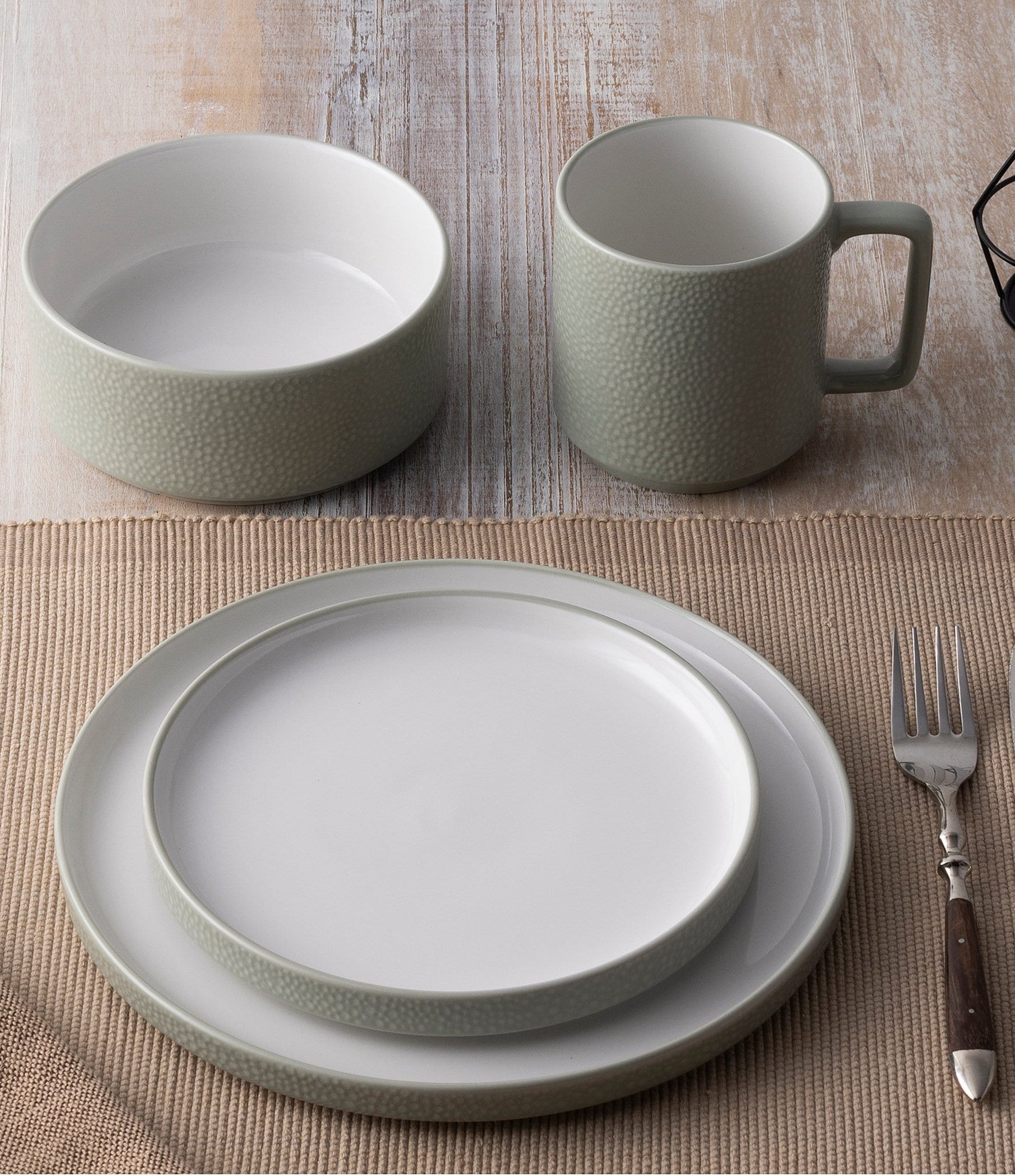 Noritake ColorTex Stone Place Setting