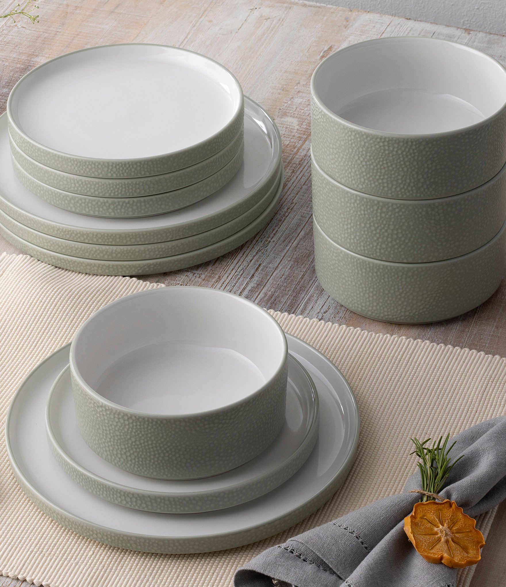 Noritake ColorTex Stone Collection -Piece Stax Set