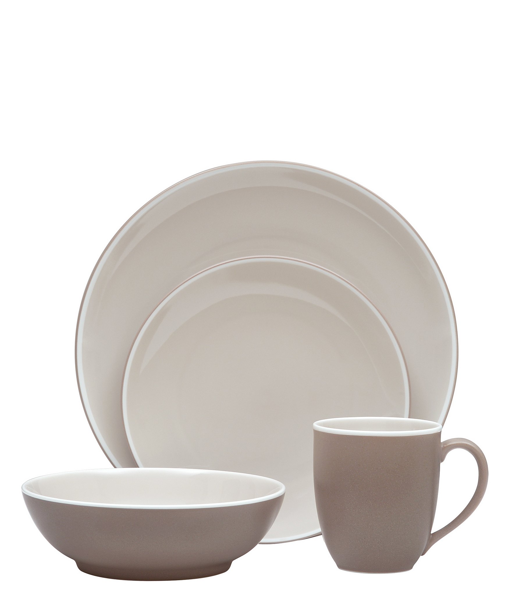 Noritake Colortrio Clay Collection 4-Piece Coupe Place Setting | Dillard's