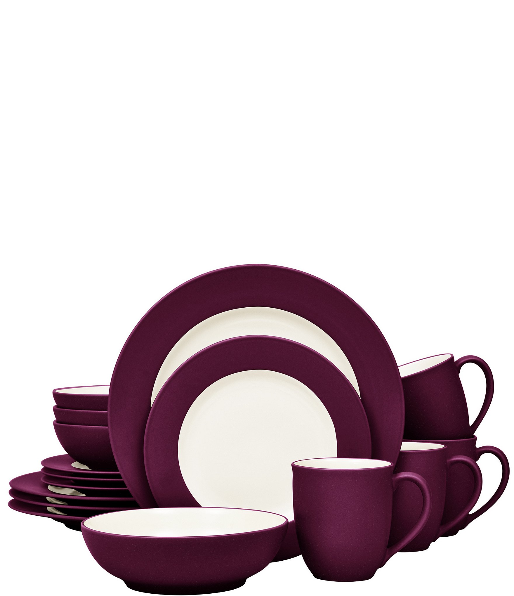 Burgundy dinnerware sale