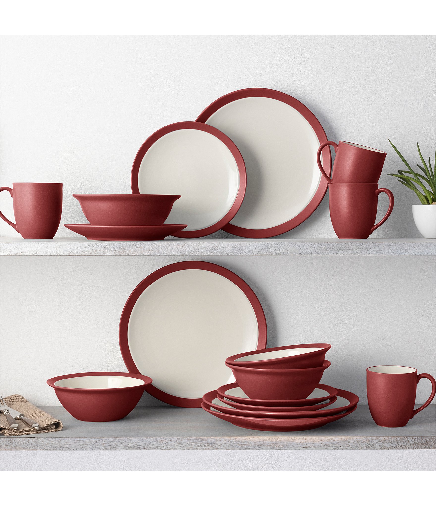 Noritake Colorwave Collection 16-Piece Curve Set, Service For 4