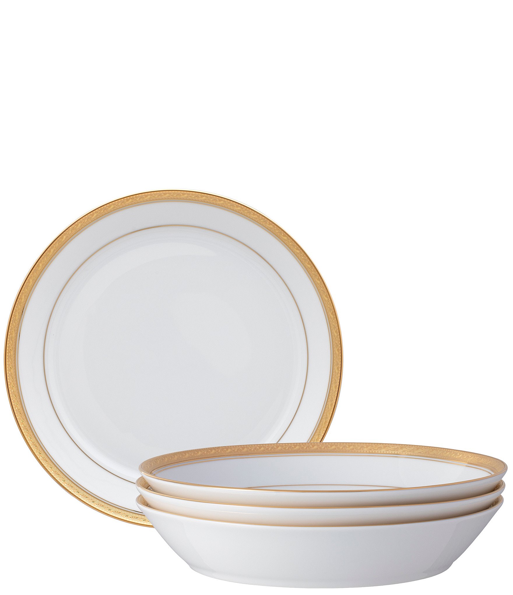 Noritake Crestwood Collection Coupe Dinner Bowls, Set of 4