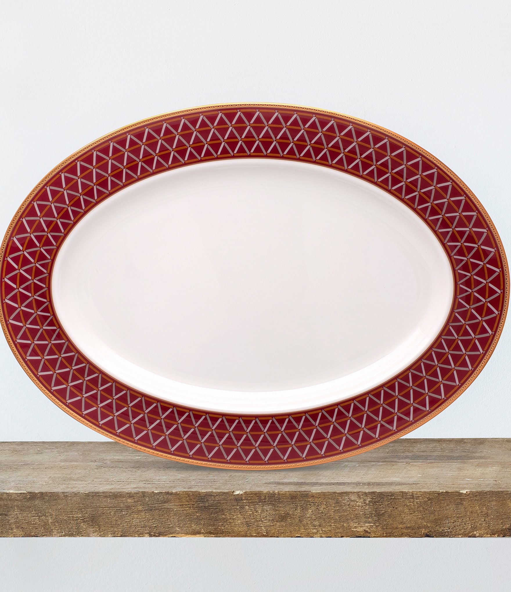 Noritake Crochet Collection Oval Platter 14#double;