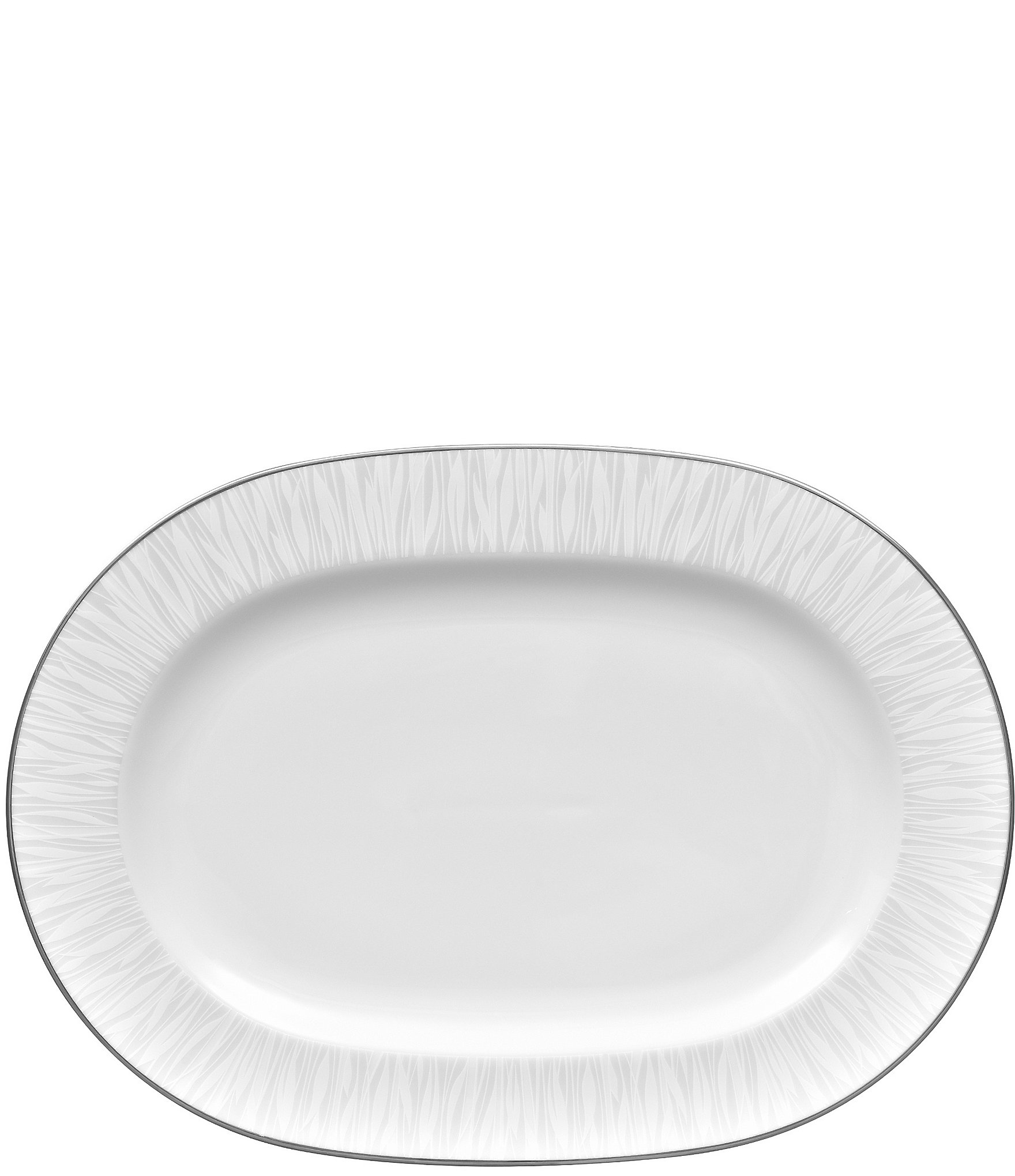 Noritake Glacier Platinum Collection 14" Oval Platter Dillard's