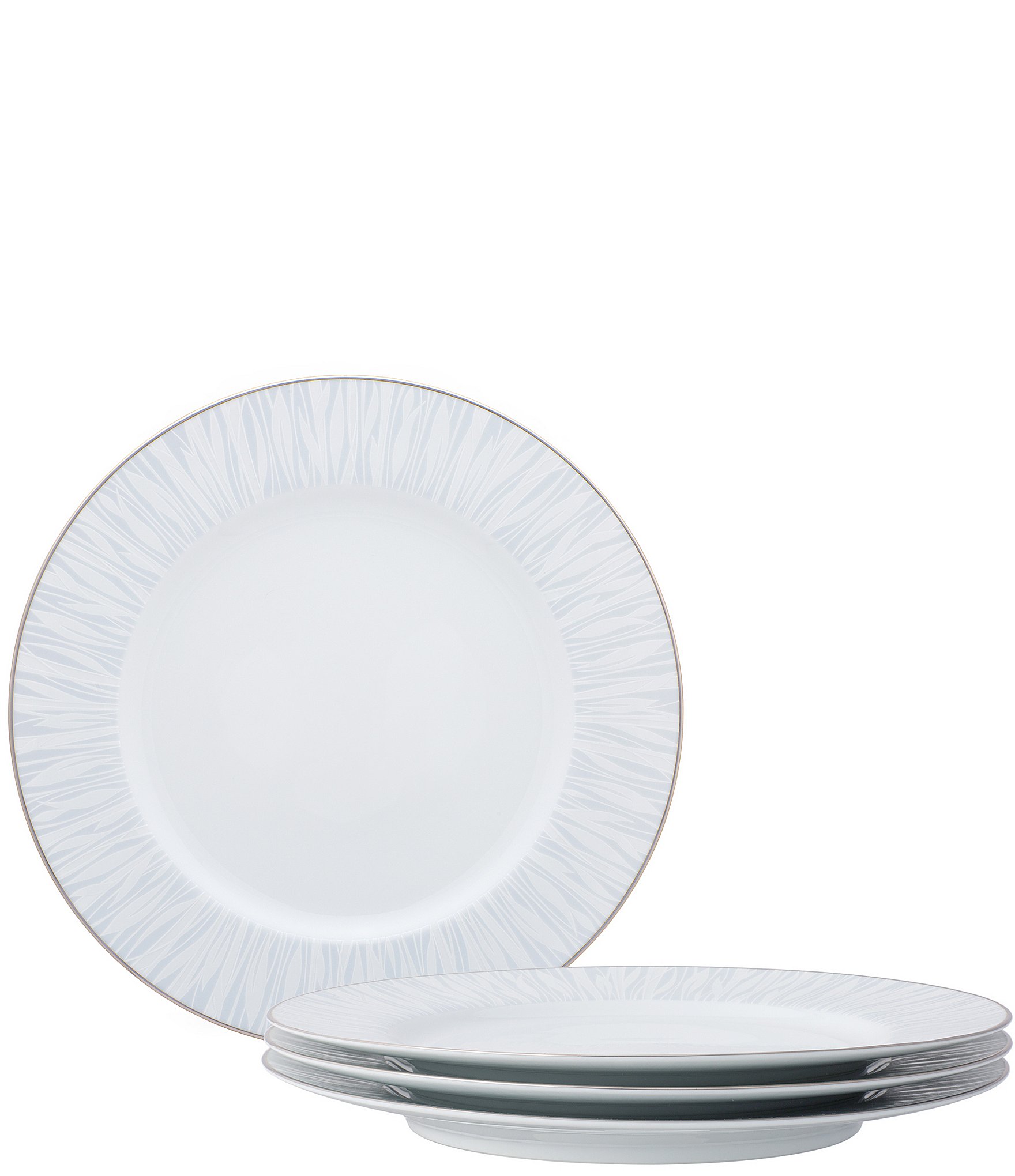 Noritake Glacier Platinum Collection Dinner Plates, Set of 4 Dillard's