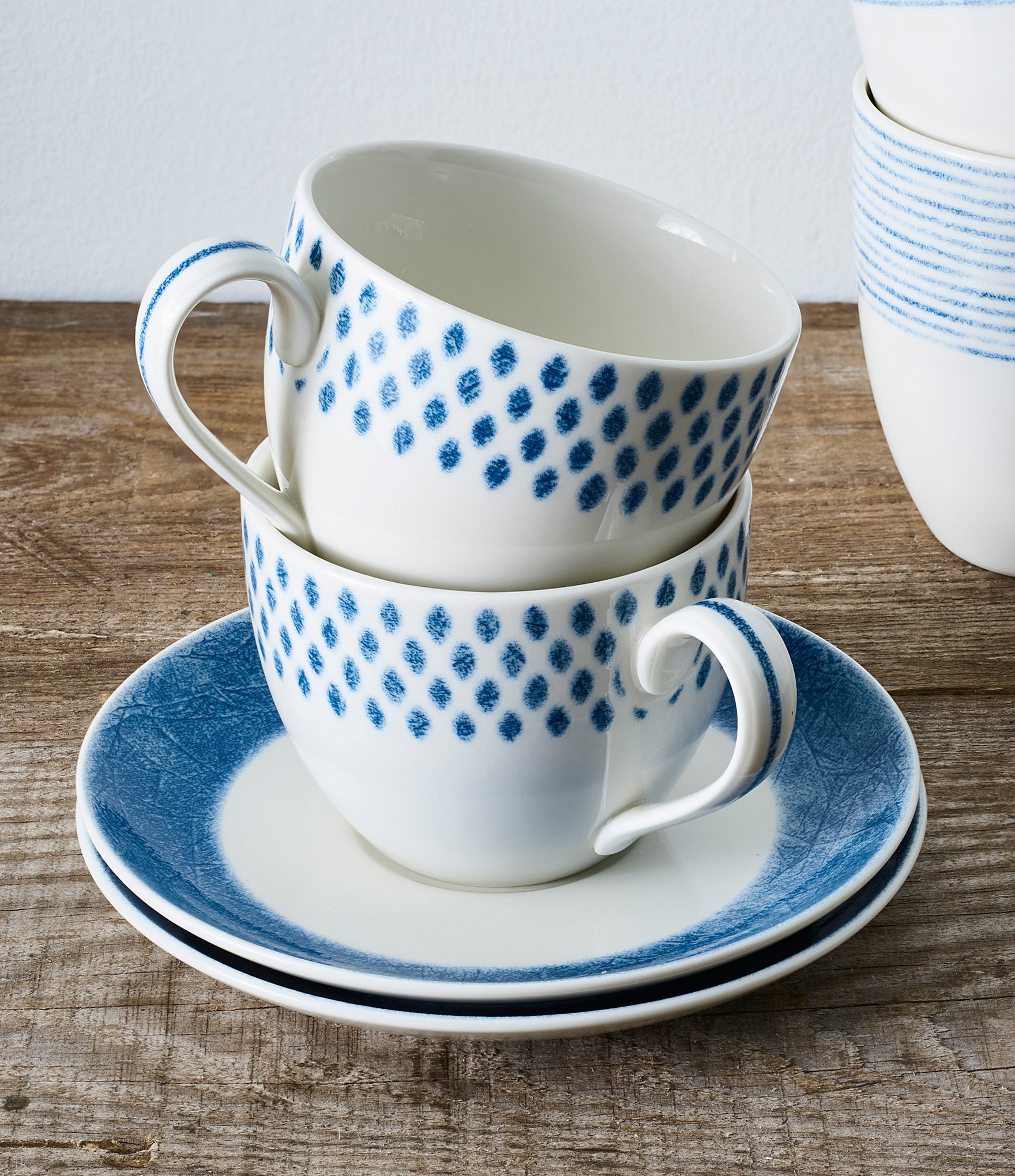 Noritake Hammock Collection Rimmed Saucer Plates, Set of 4