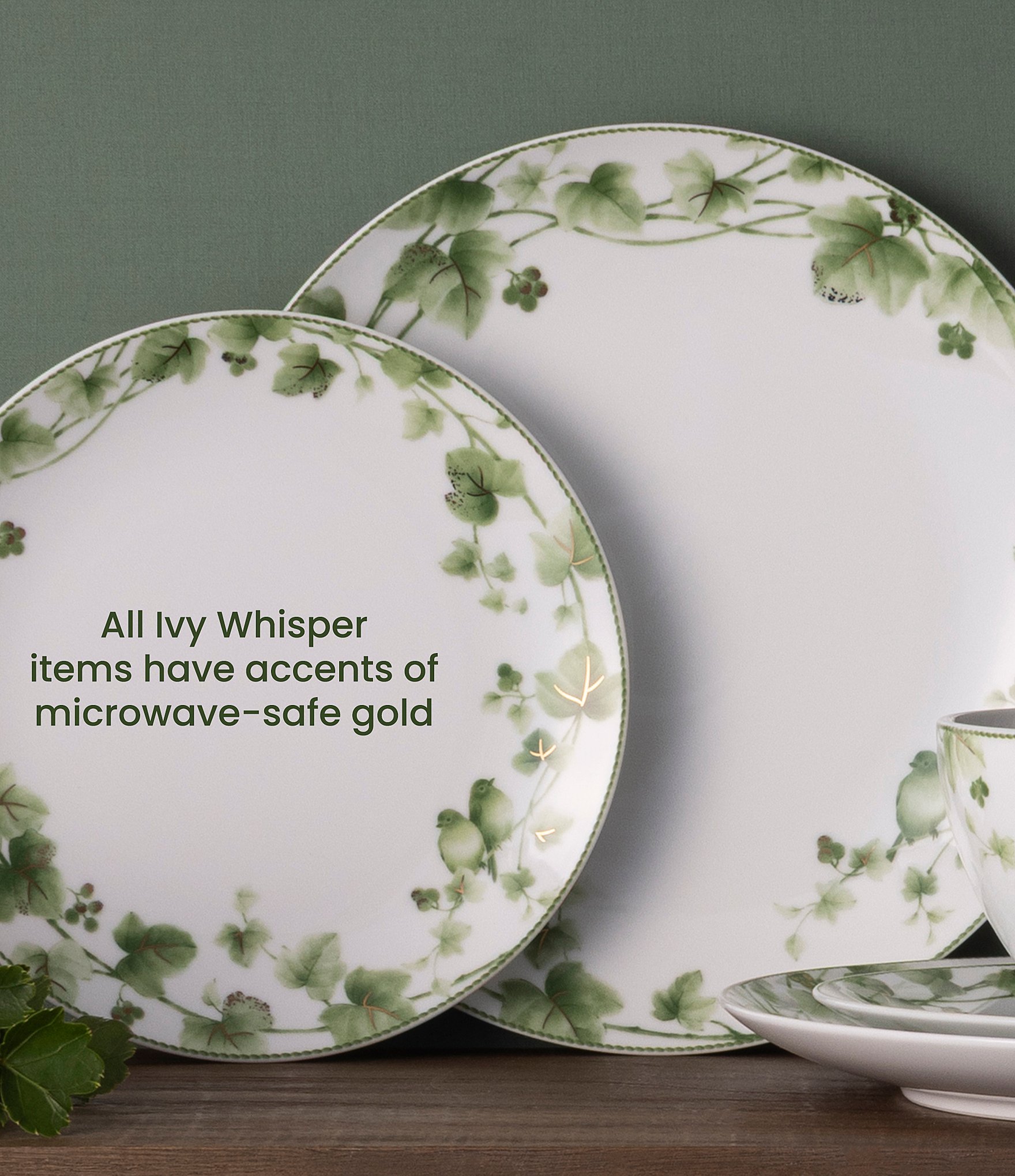 Noritake Ivy Whisper Collection 4-Piece Place Setting