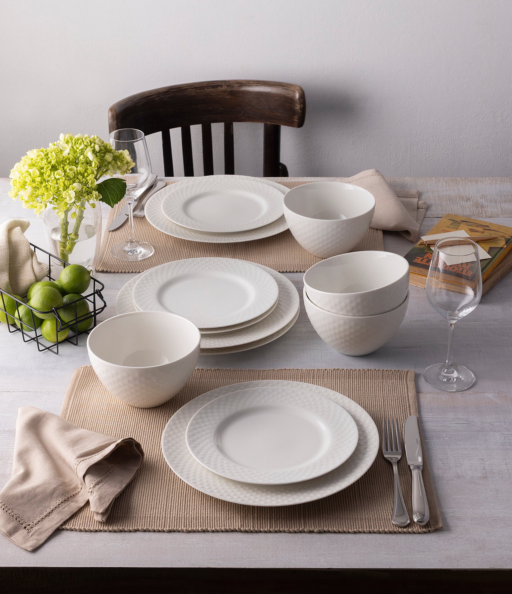 Noritake Kikko Collection 12-Piece Dinnerware Set