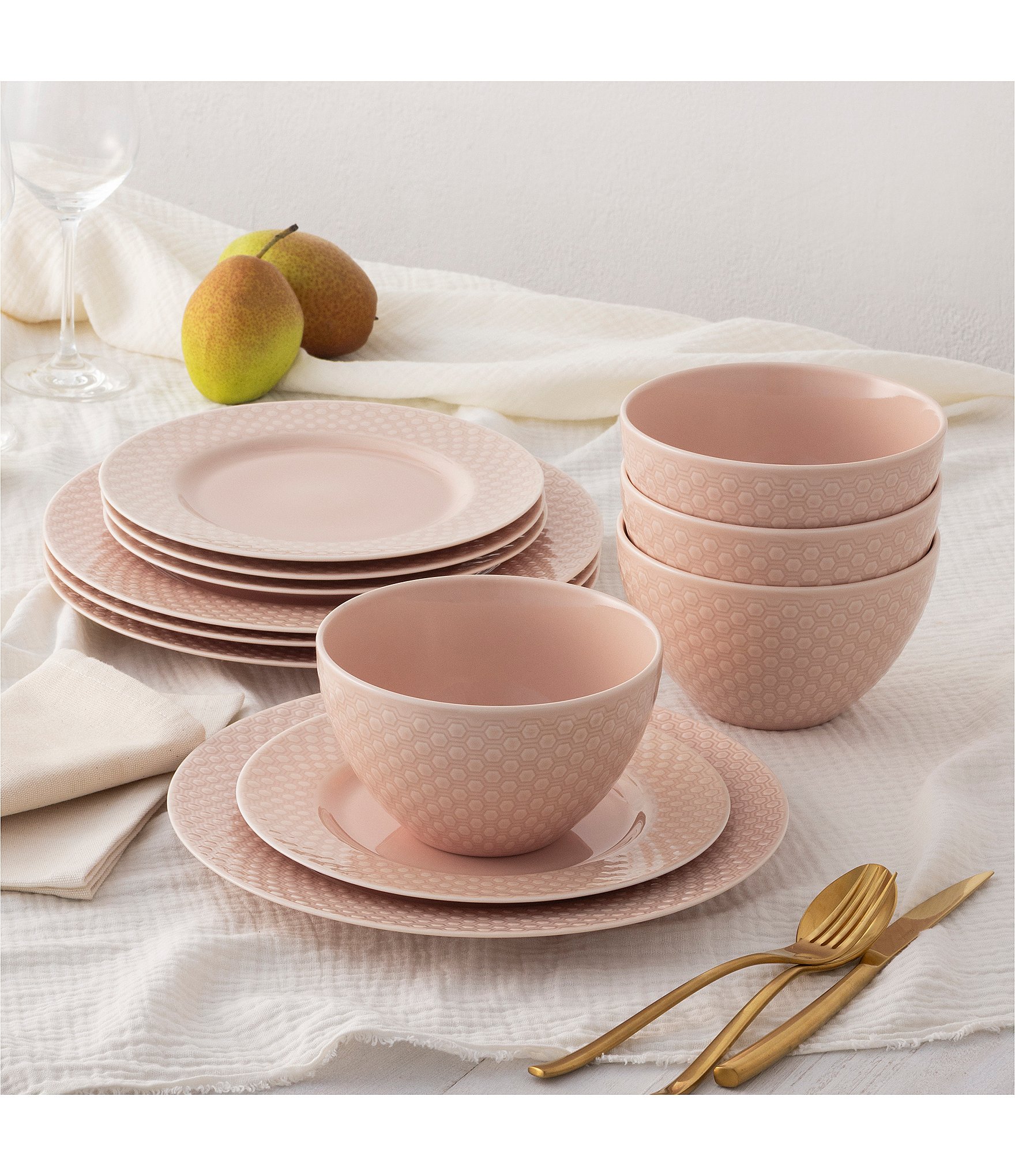 Noritake Kikko Collection 12-Piece Dinnerware Set