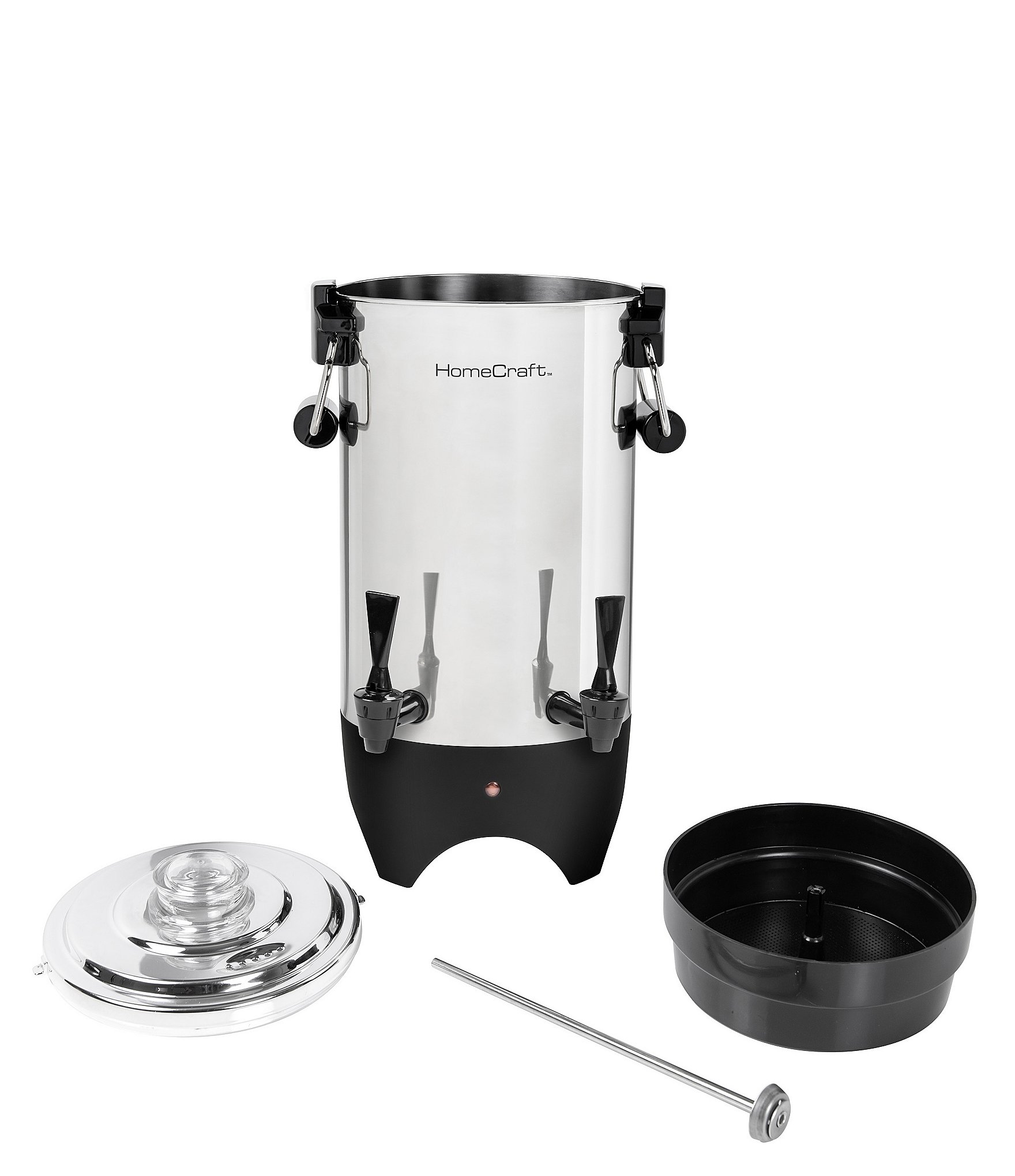 Nostalgia Electrics HomeCraft™ Quick-Brewing 1000-Watt Automatic 45-Cup Coffee Urn, Stainless Steel