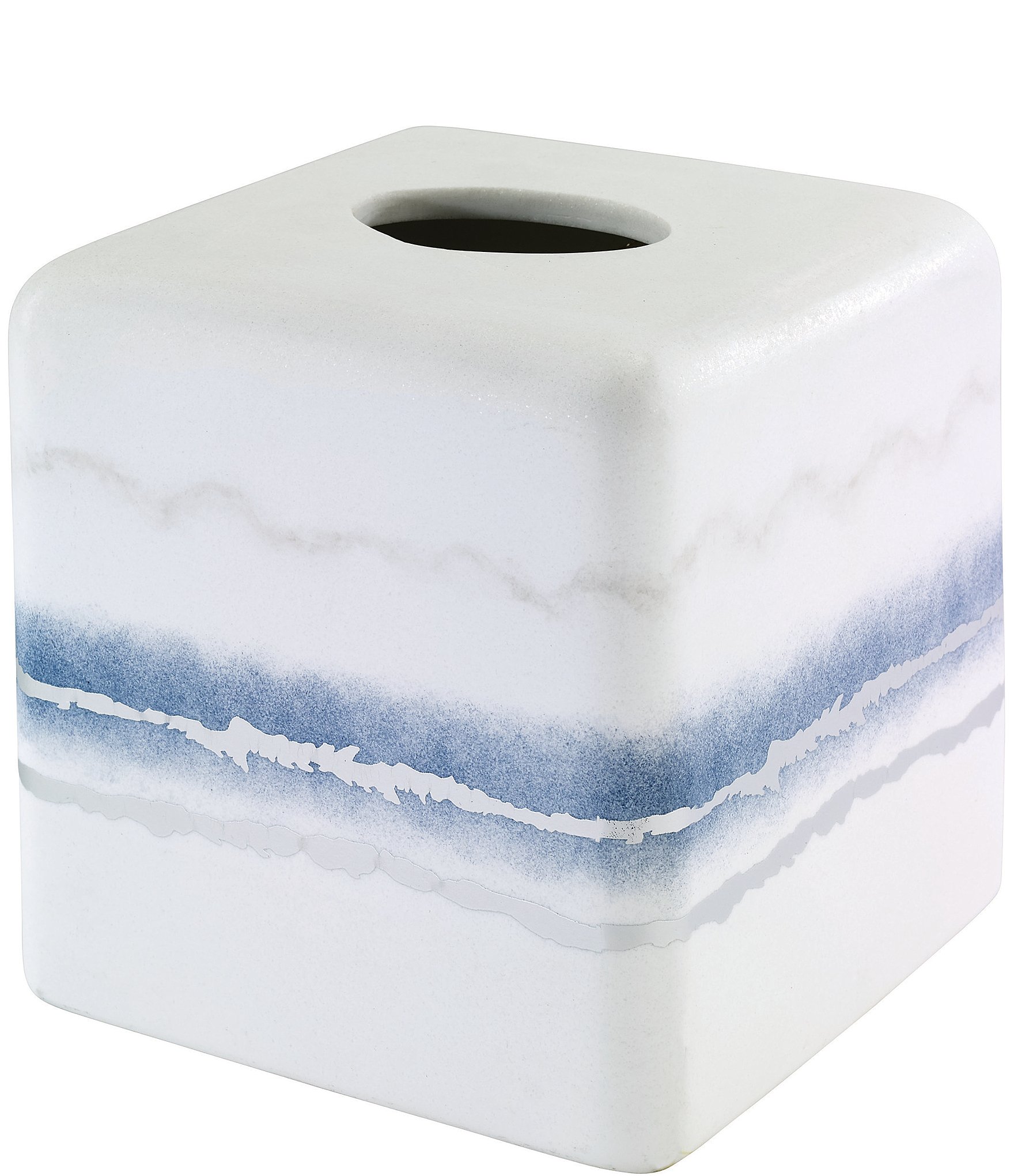 Paseo Road by HiEnd Accents Ranch Life Ceramic Tissue Box Cover, White