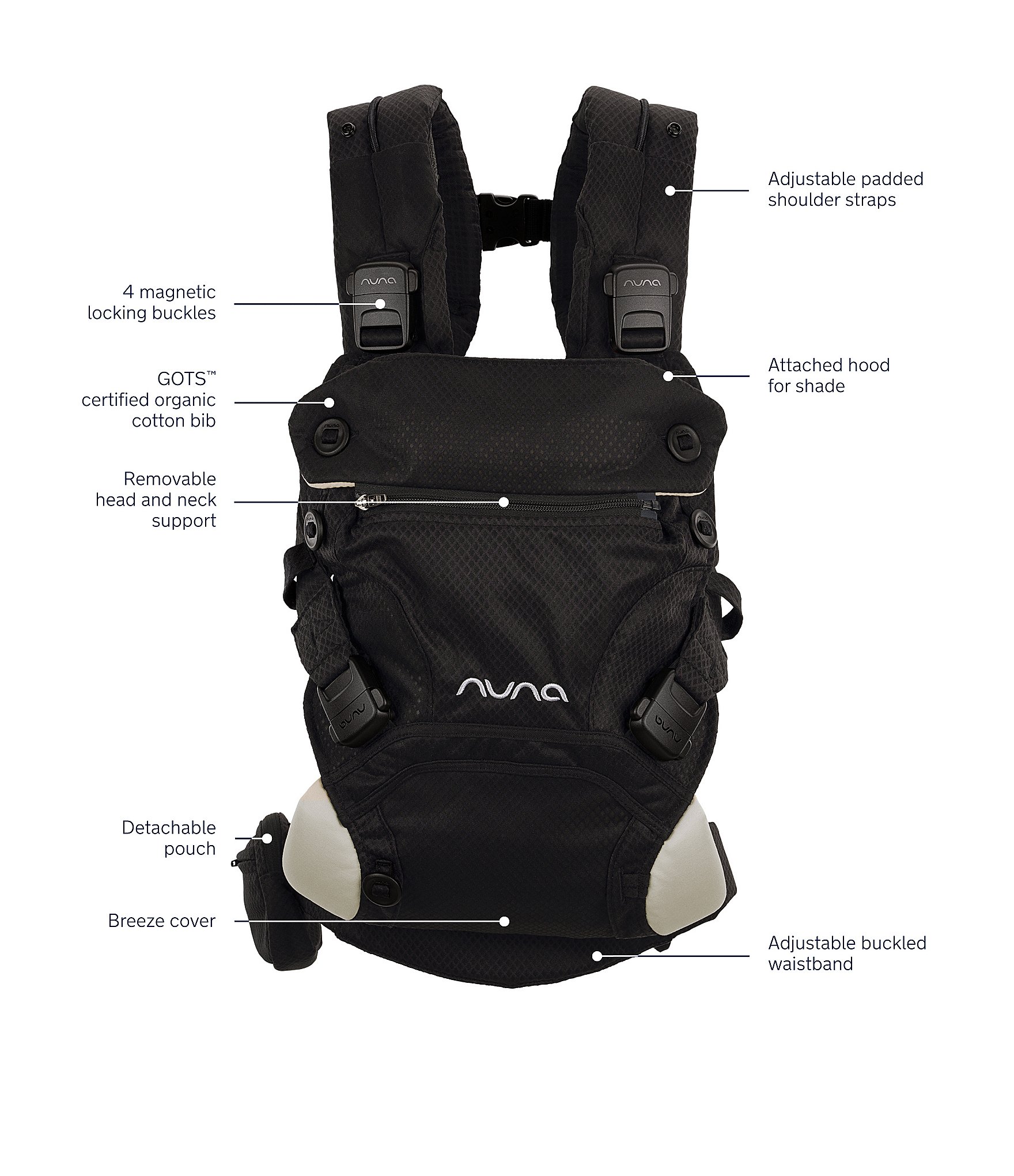 Nuna CUDL Clik 4-in-1 Baby Carrier