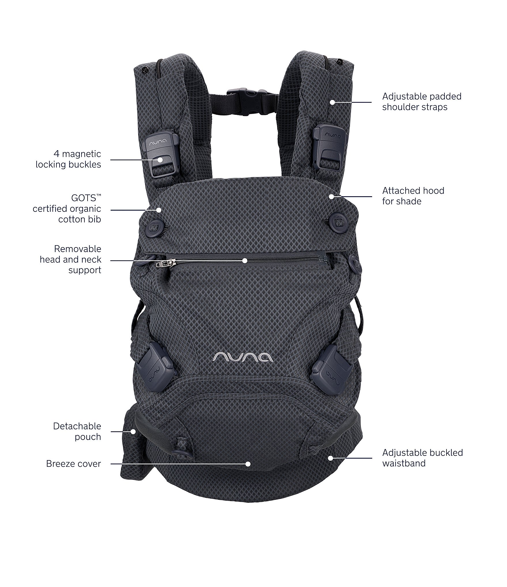 Nuna CUDL Clik 4-in-1 Baby Carrier