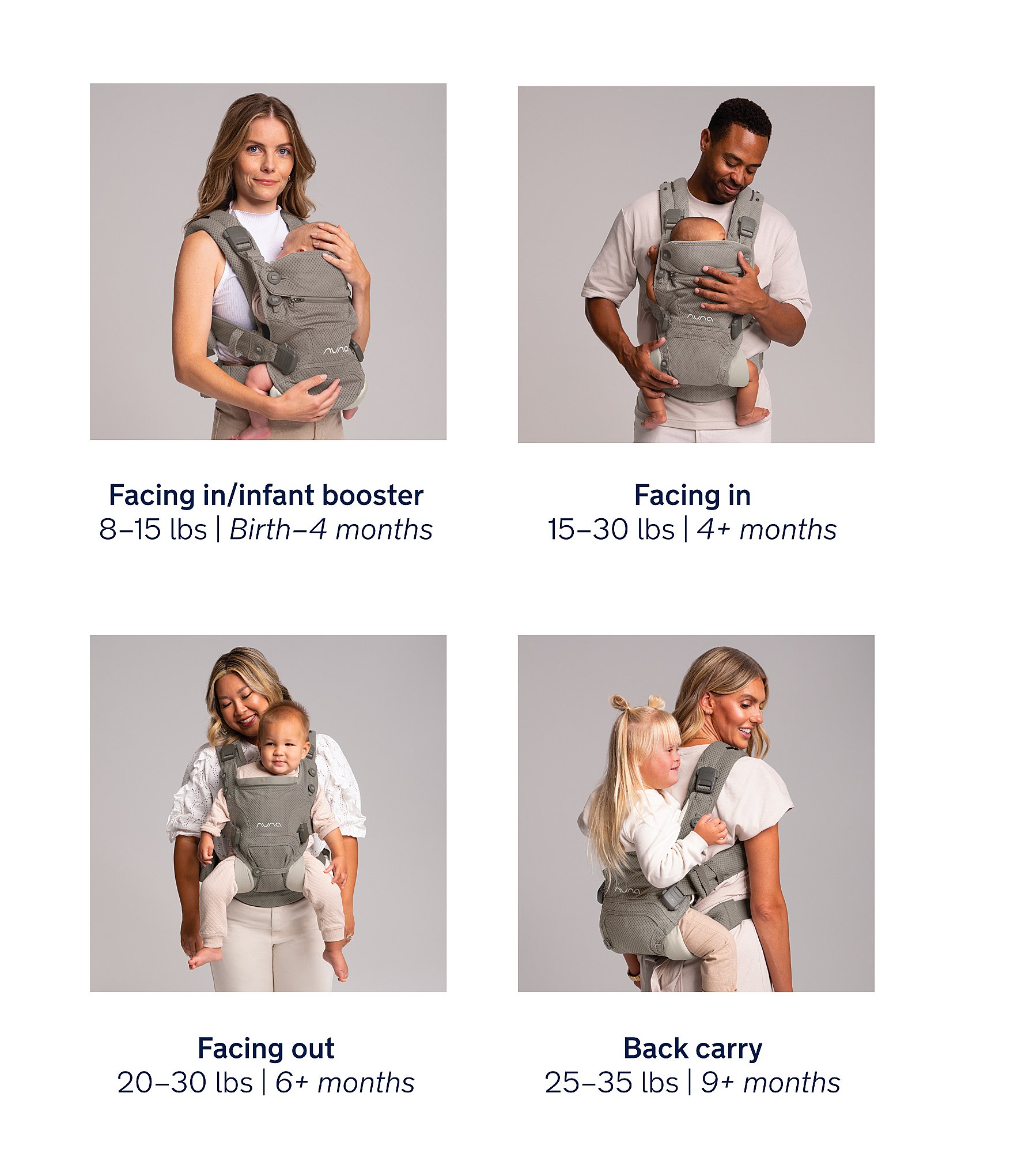 Nuna CUDL Clik 4-in-1 Baby Carrier