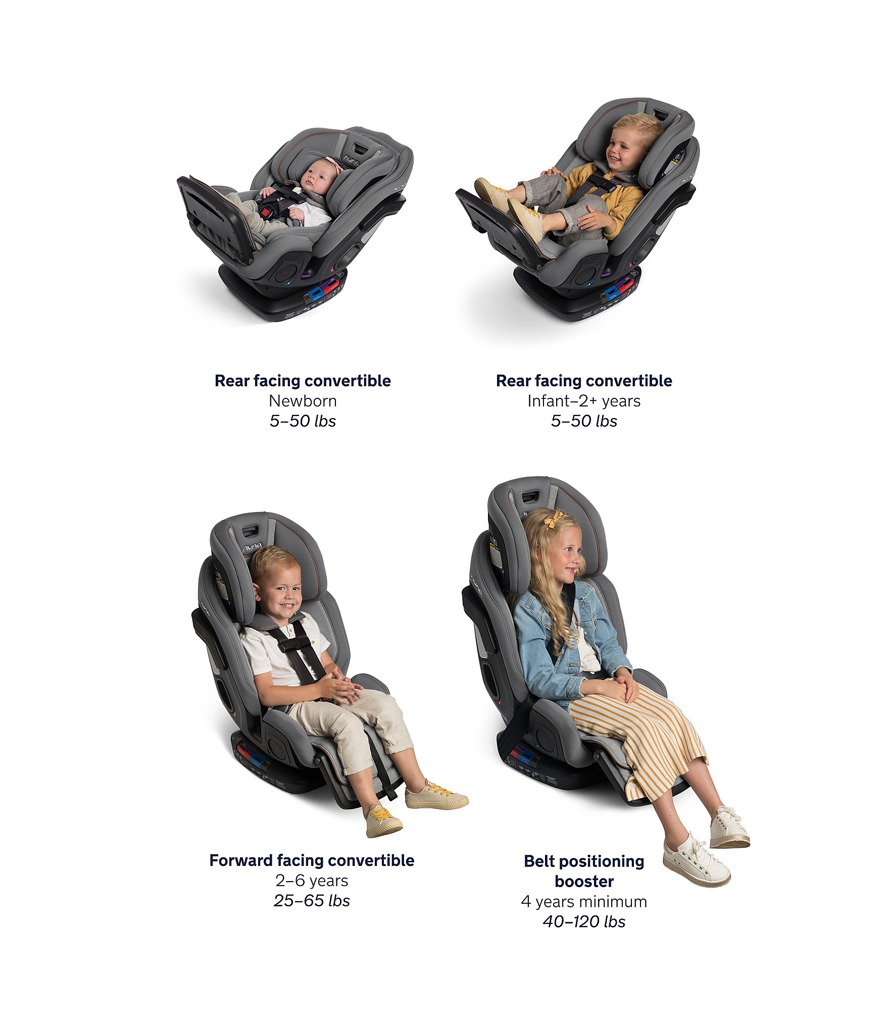 Nuna Exec All-in-One Convertible To Booster Car Seat