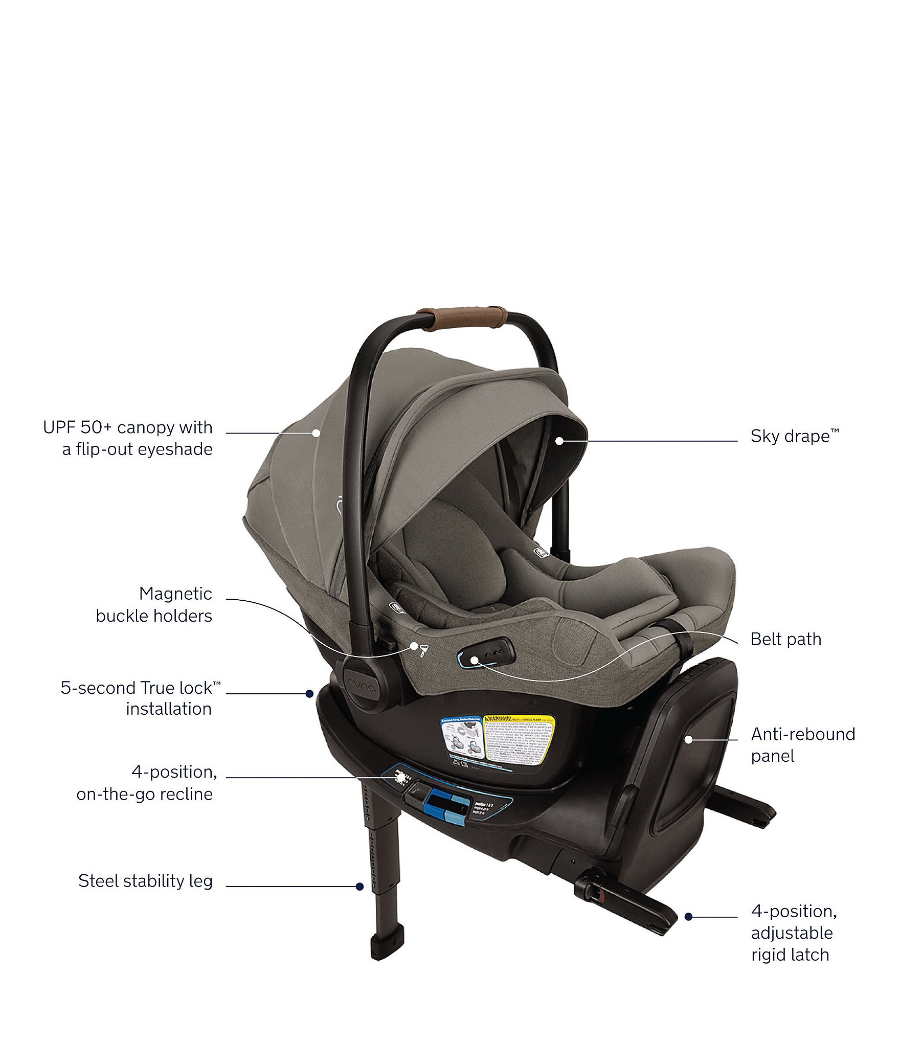 Nuna Pipa™ Aire RX Infant Car Seat & Relx Base