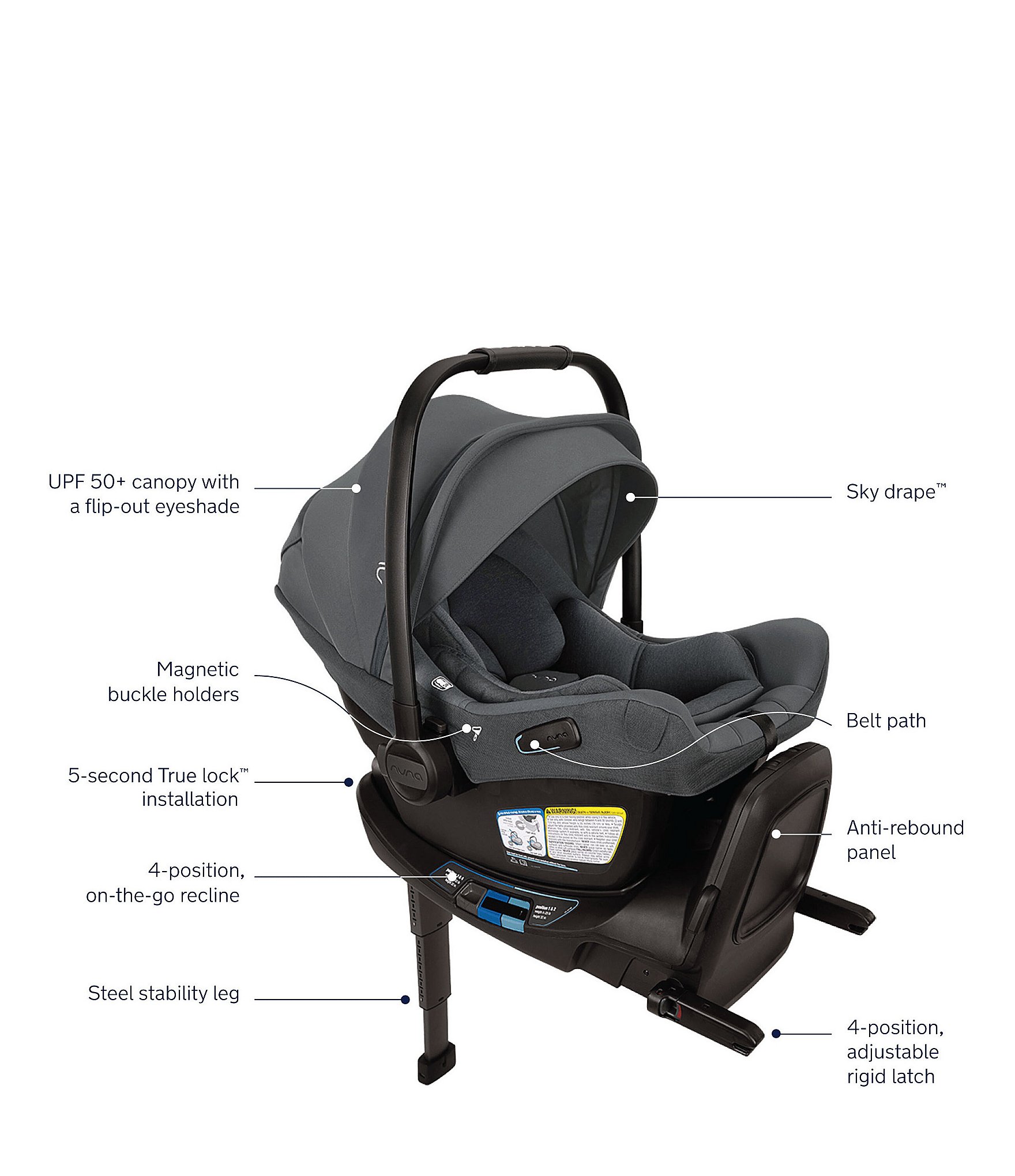 Nuna Pipa™ Aire RX Infant Car Seat & Relx Base