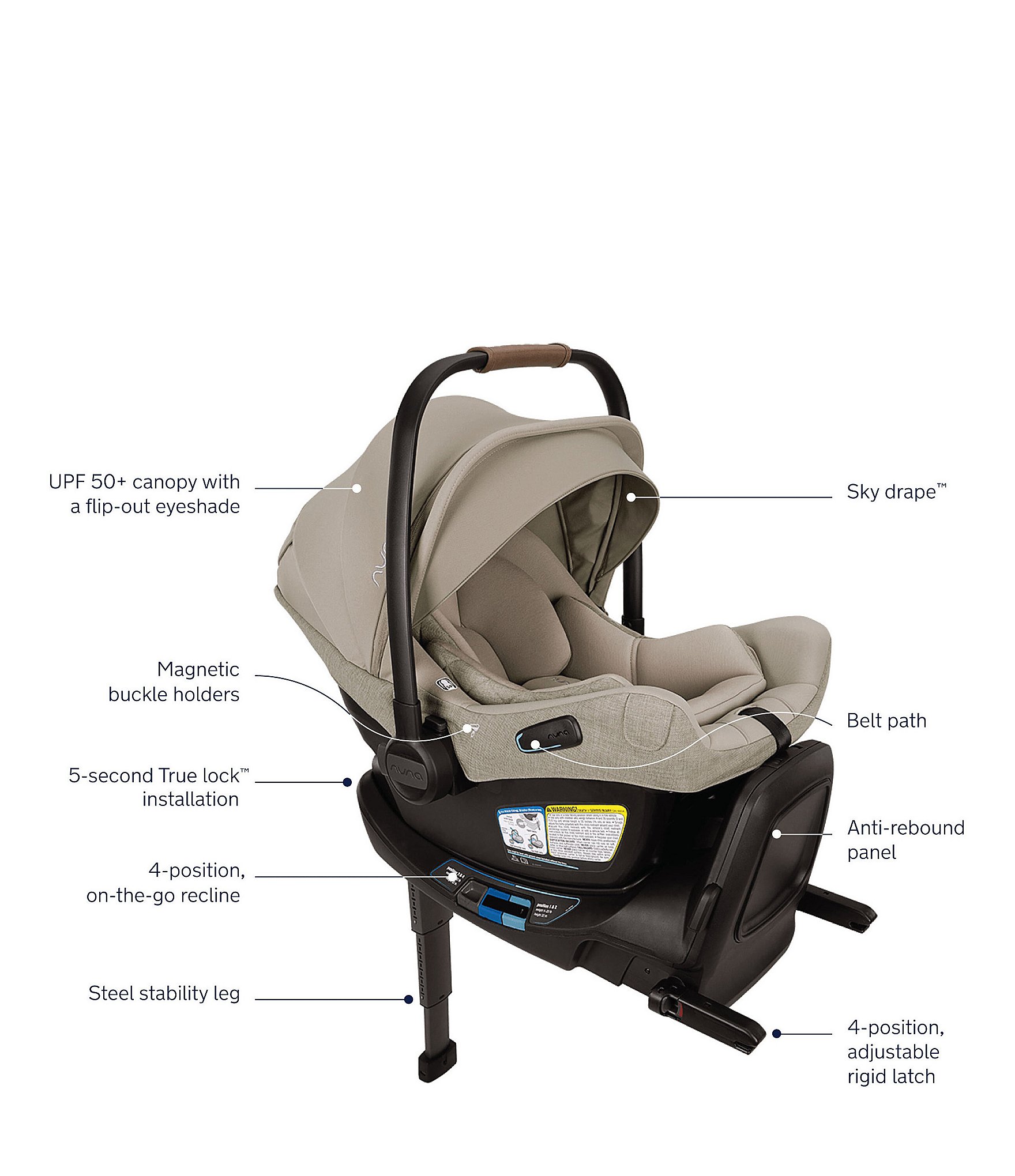 Nuna Pipa™ Aire RX Infant Car Seat & Relx Base