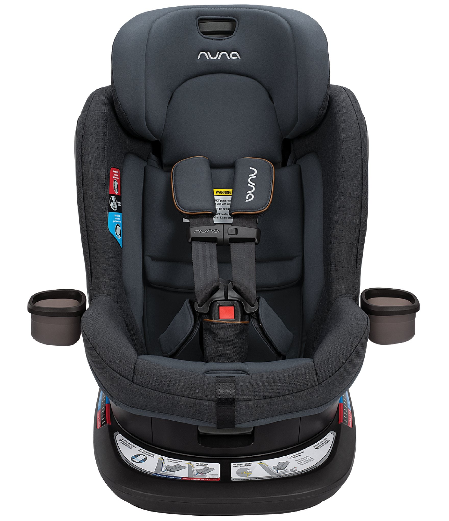 Nuna REVV 360° Rotating Rear and Forward Facing Convertible Car Seat - Caviar Edition