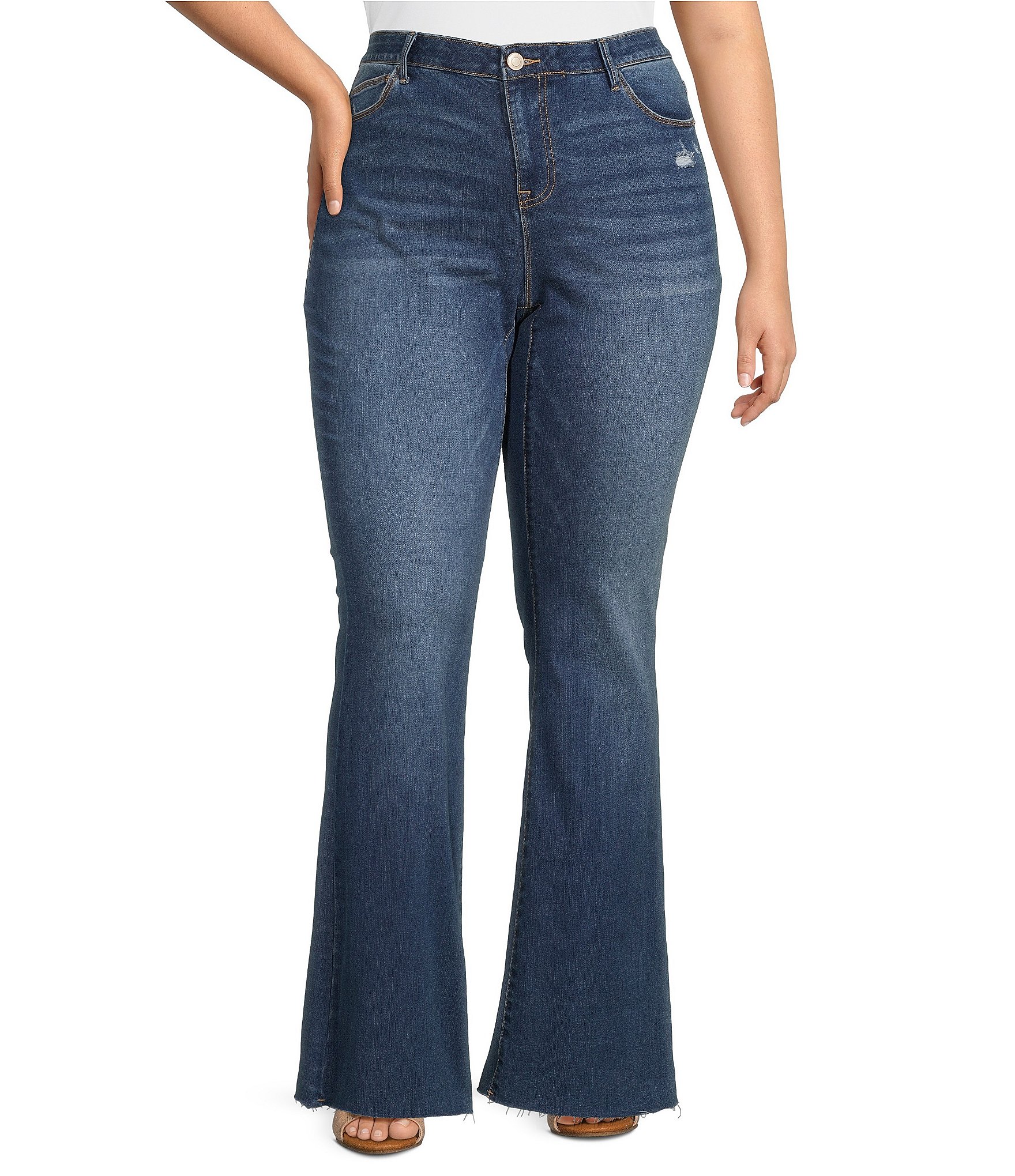 Nurture by Westbound Plus Size Mid Rise Bootcut Jeans | Dillard's