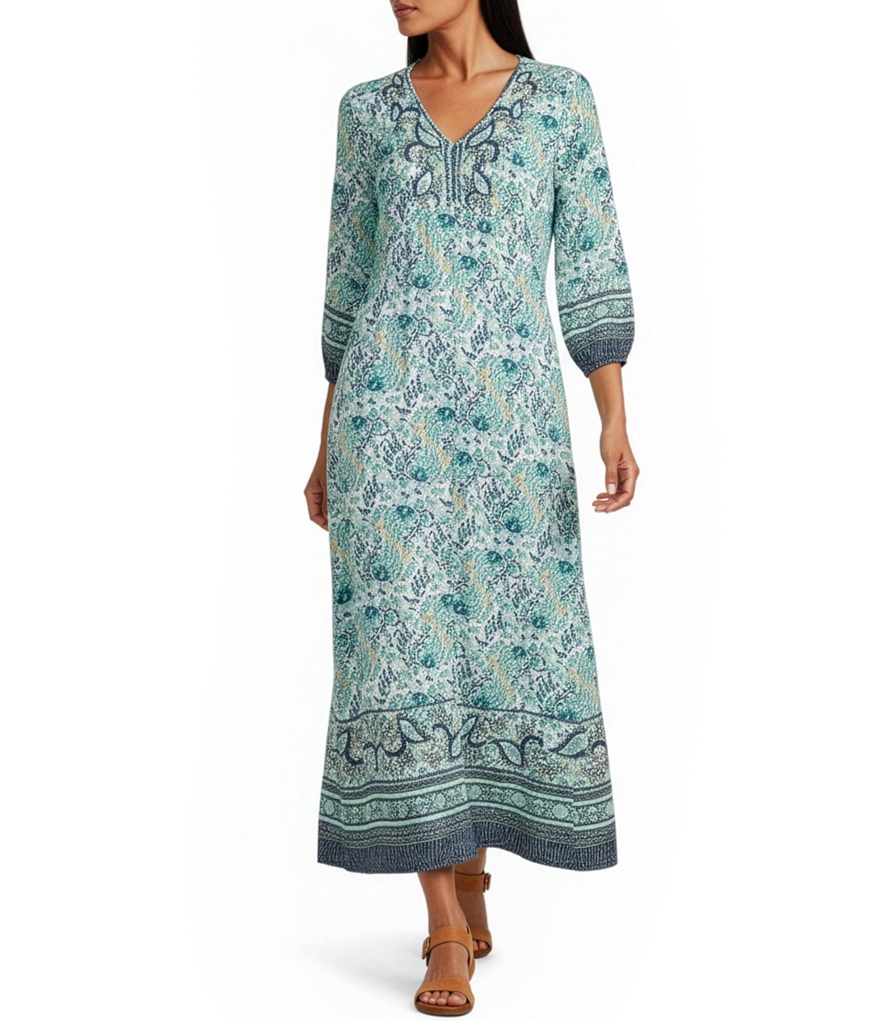 chinese dress ladies CUWFAT Womens Cotton Linen 3/4 Sleeve Maxi Dress V Neck Loose Fit Summer  Dresses with Pockets Pleated Flowy Casual Sundress Black S at Amazon  Women's Clothing store main image 1