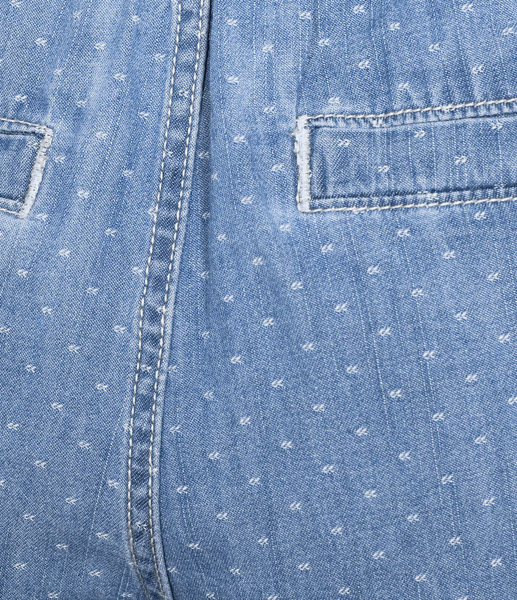 Nurture High Jacquard Dot Rise Pull On Wide Leg Crop Pants