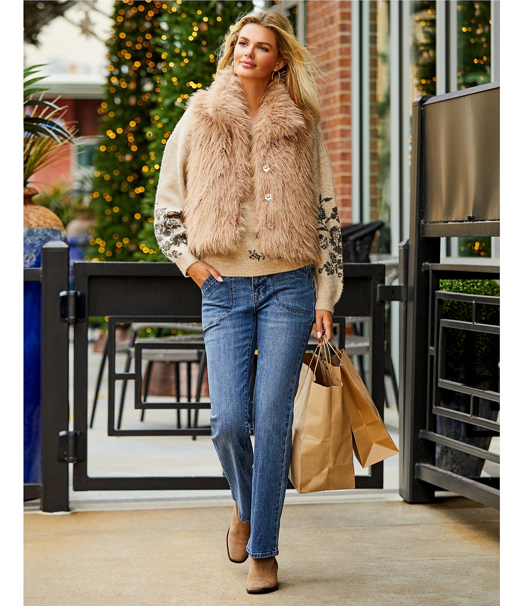 Nurture Mid Rise Welt Pocket Bootcut Jeans