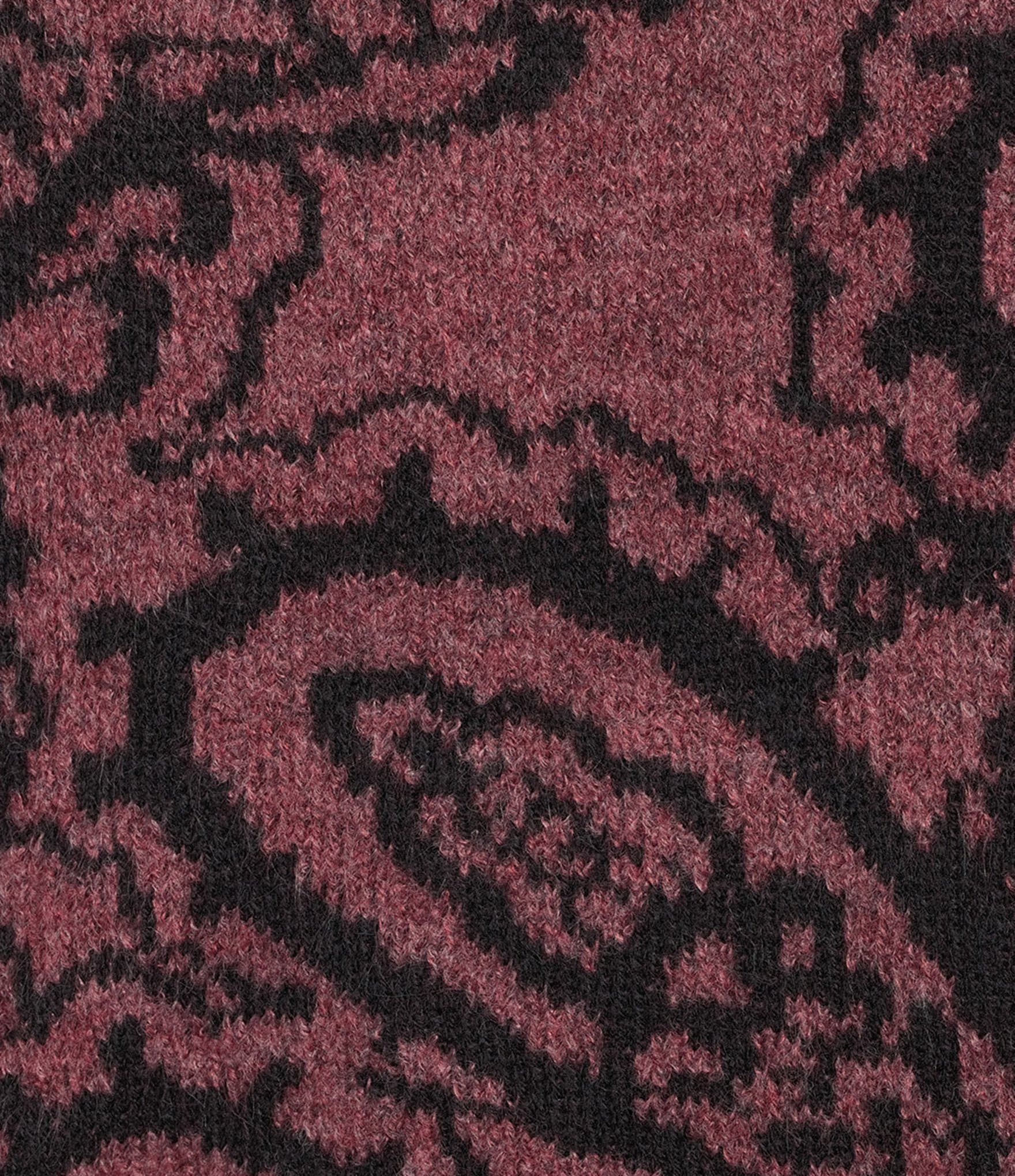 Nurture Paisley Pattern Long Sleeve Crew Neck Sweater