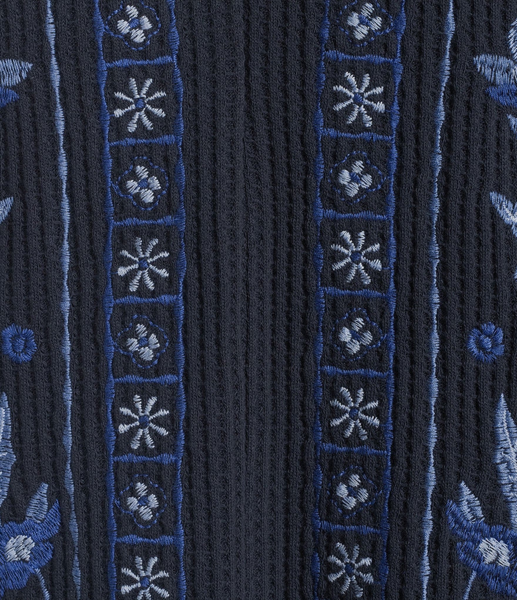 Nurture Washed Embroidered Long Sleeve V-Neck Knit Top