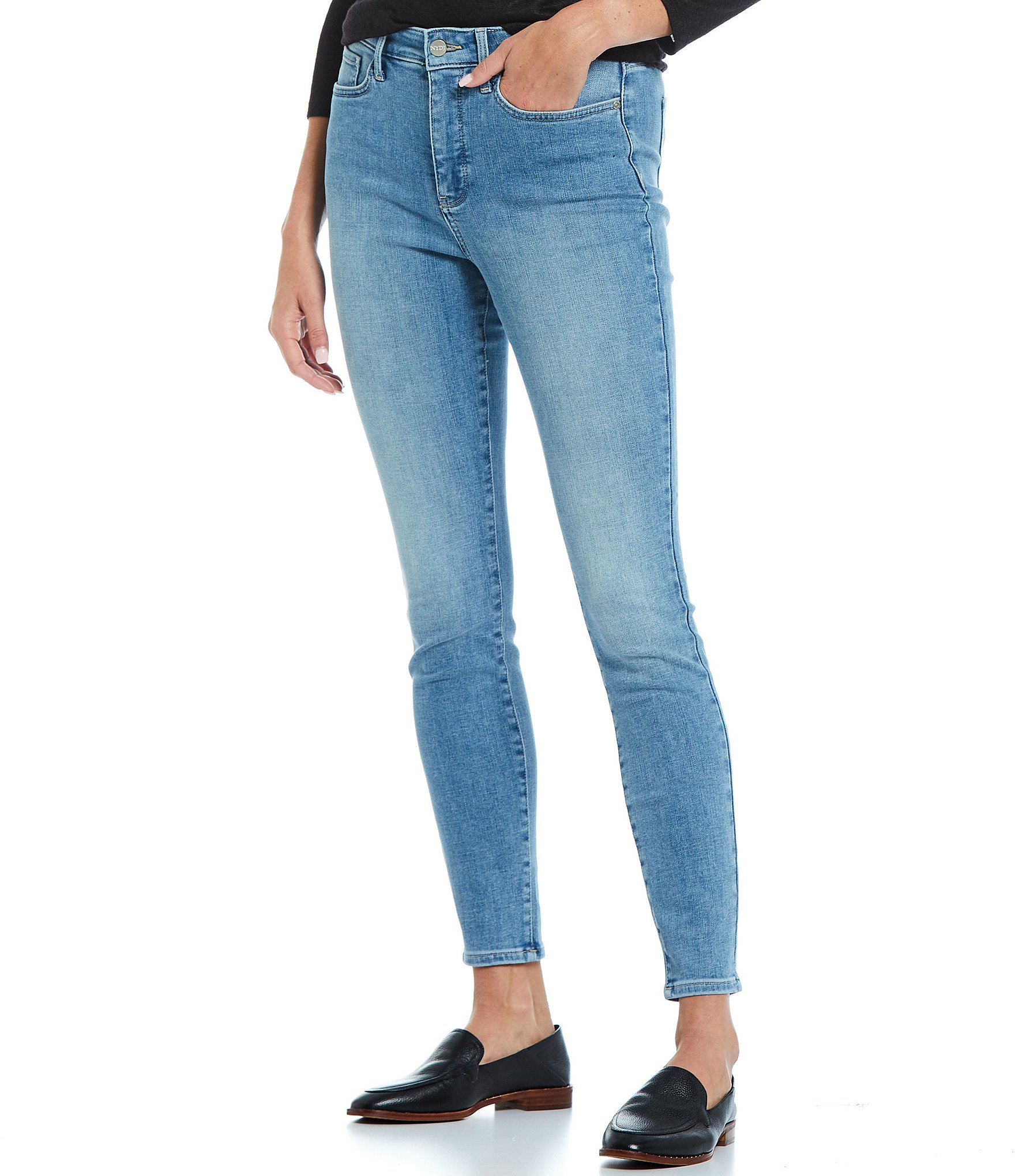 NYDJ Ami High Rise Stretch Denim Skinny Jeans | Dillard's