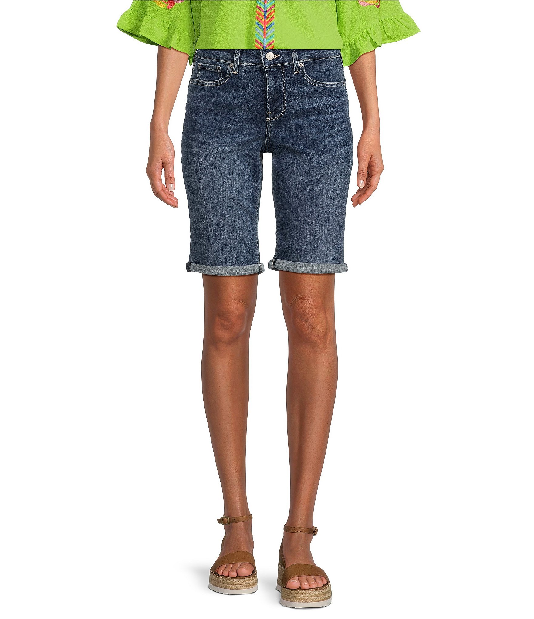 【KOOLOSET】Roll-up Maxi Bermuda Selvage Denim Selvedge roll up denim shorts – Jowa.shop