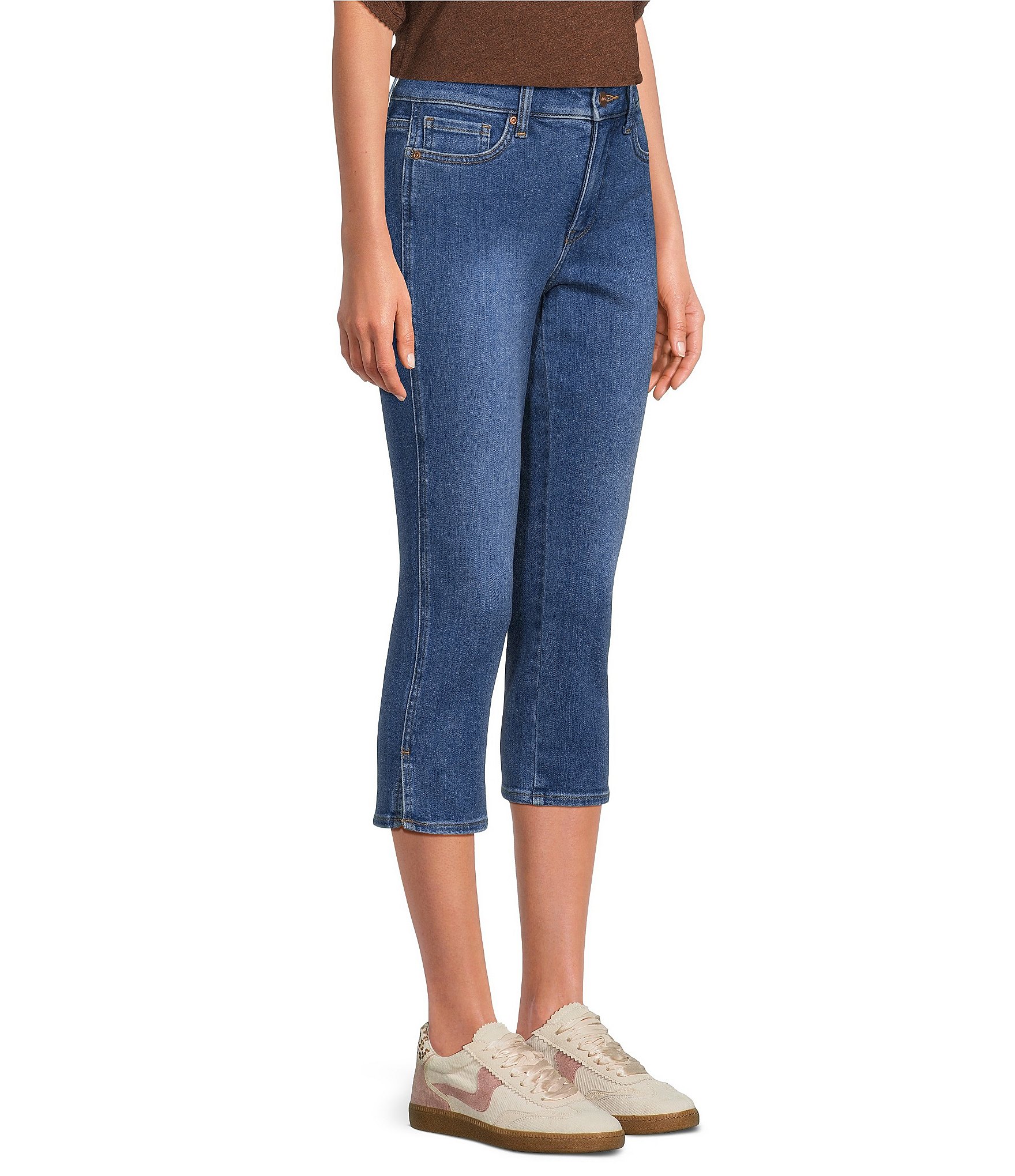 NYDJ Chloe Capri Side Slit Jeans