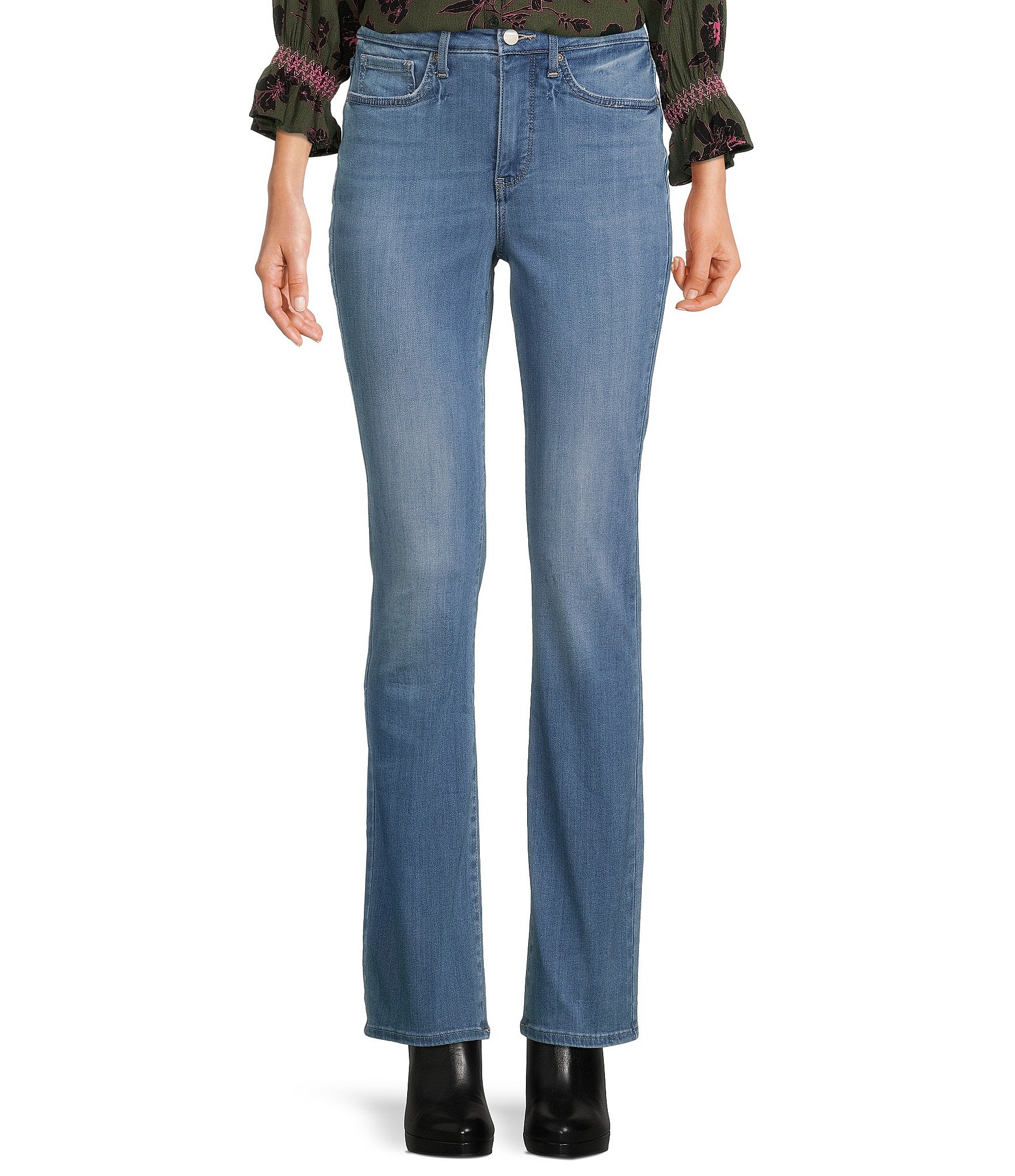 NYDJ High Rise Slim Leg Stretch Bootcut Jeans | Dillard's