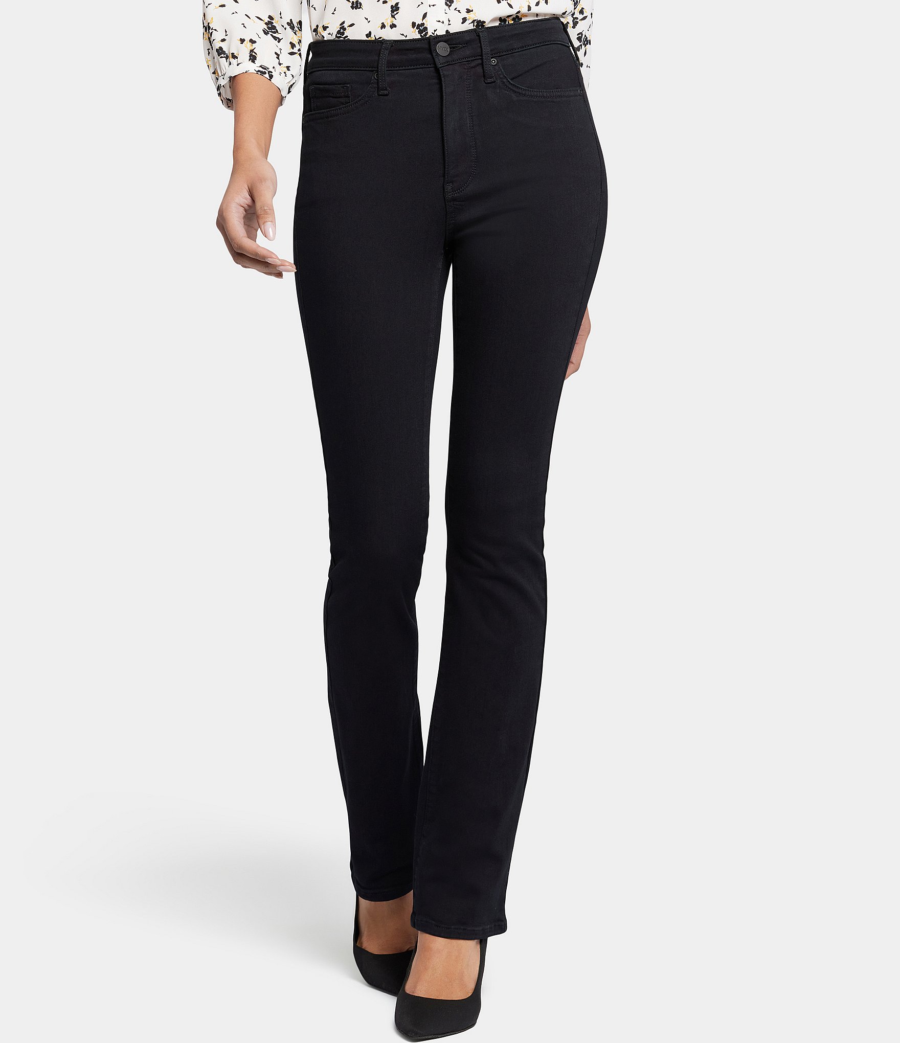 NYDJ Petite Size High Rise Billie Slim Bootcut Jeans | Dillard's
