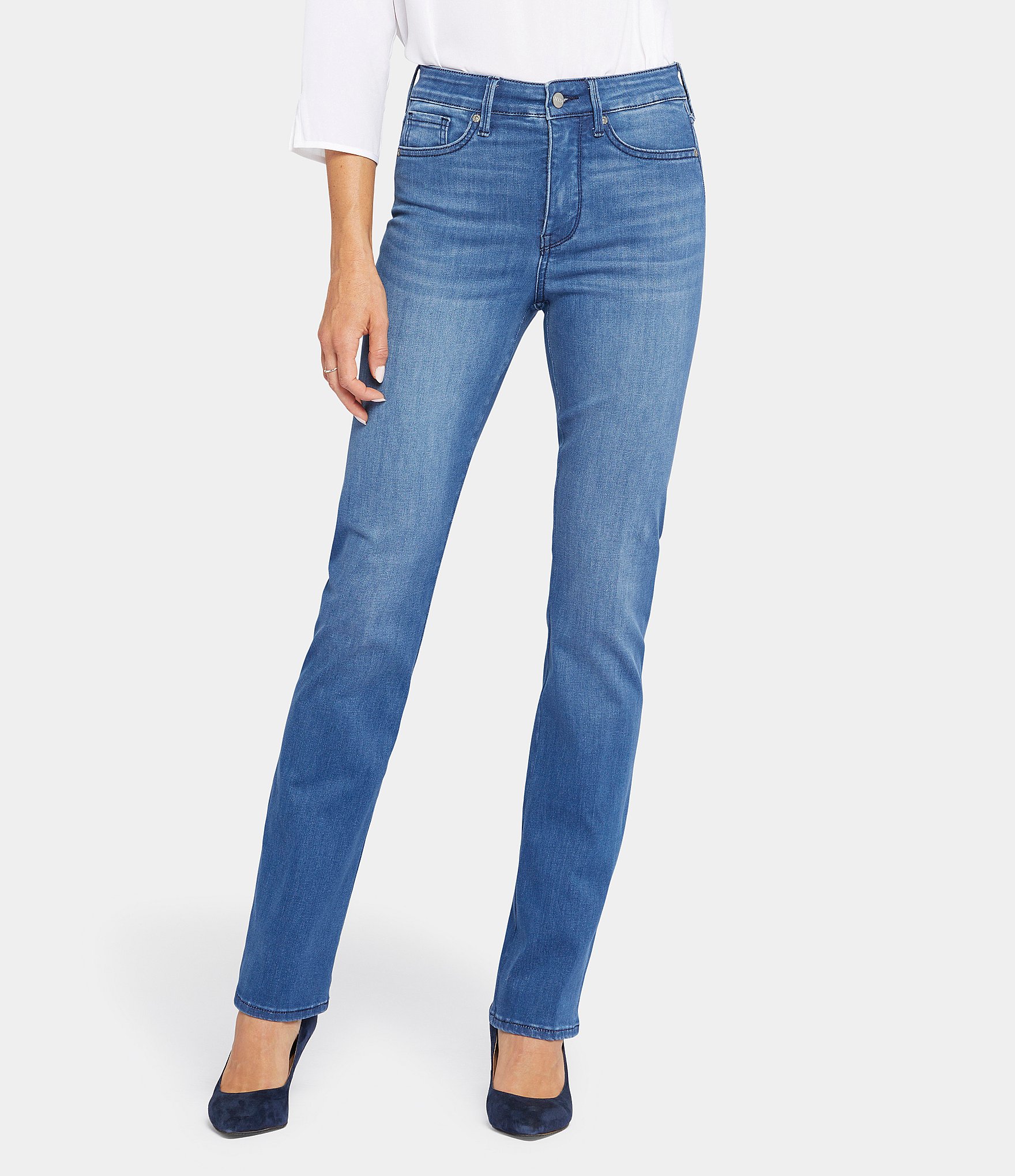 NYDJ Petite Size Le Silhouette Bootcut Slim Jeans | Dillard's