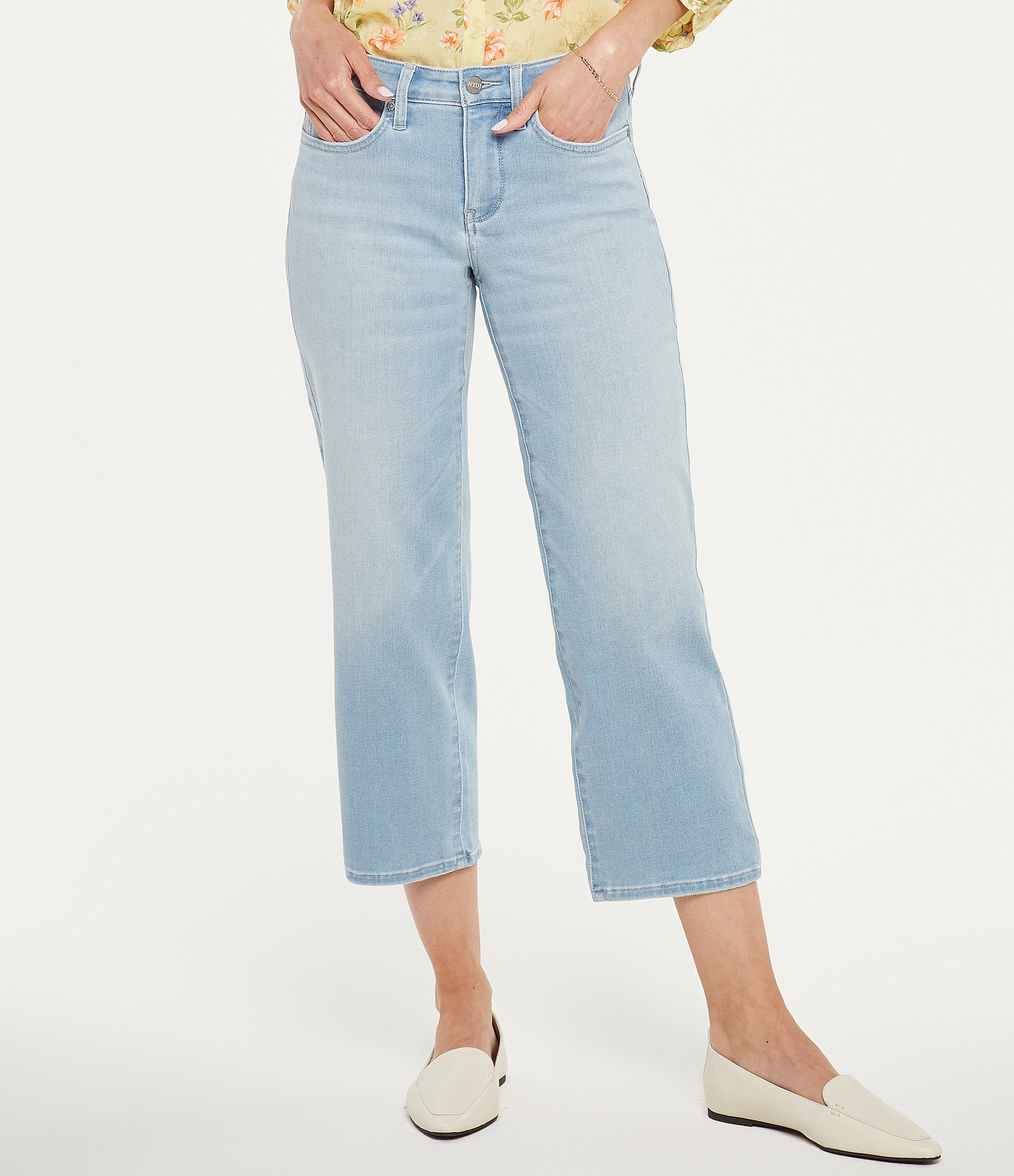 NYDJ Petite Size Relaxed Piper Crop Jeans | Dillard's
