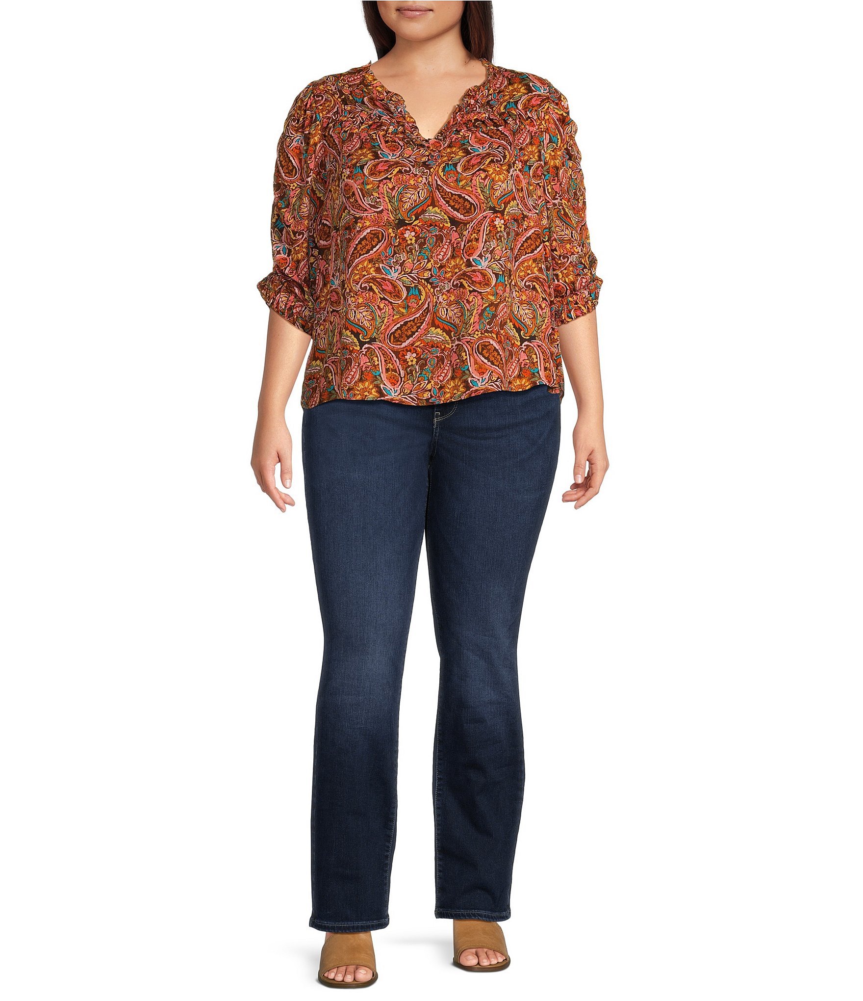 NYDJ Plus Size Marilyn Straight Leg Jeans