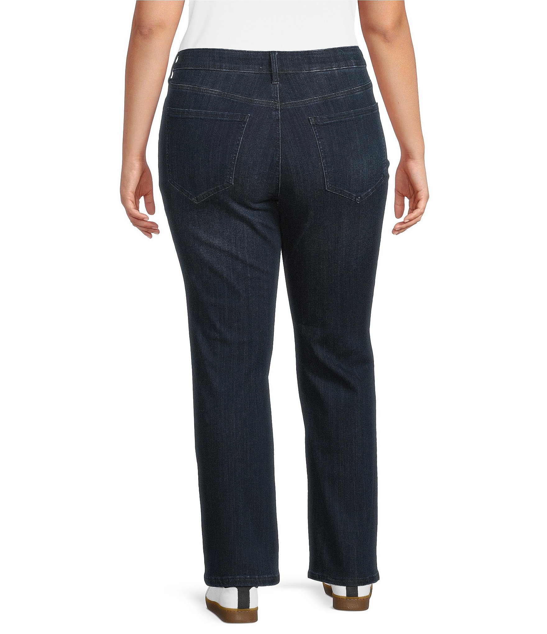 NYDJ Plus Size Marilyn Stretch Denim Lift Tuck® Technology Straight Leg Jeans