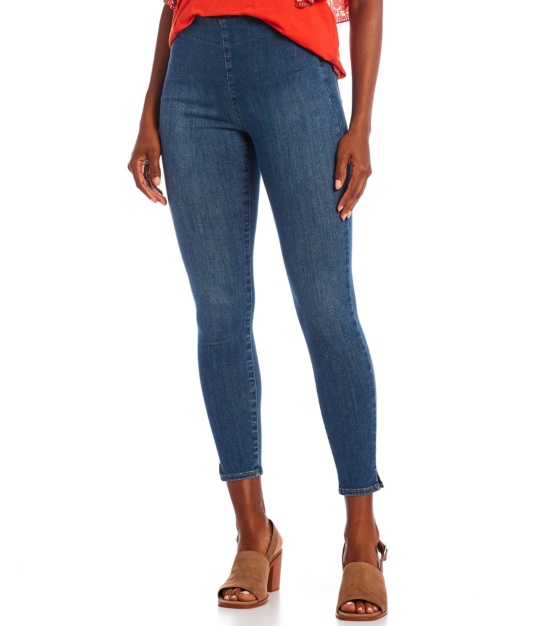 Wholesale ankle zipper jeans For A Pull-On Classic Look 