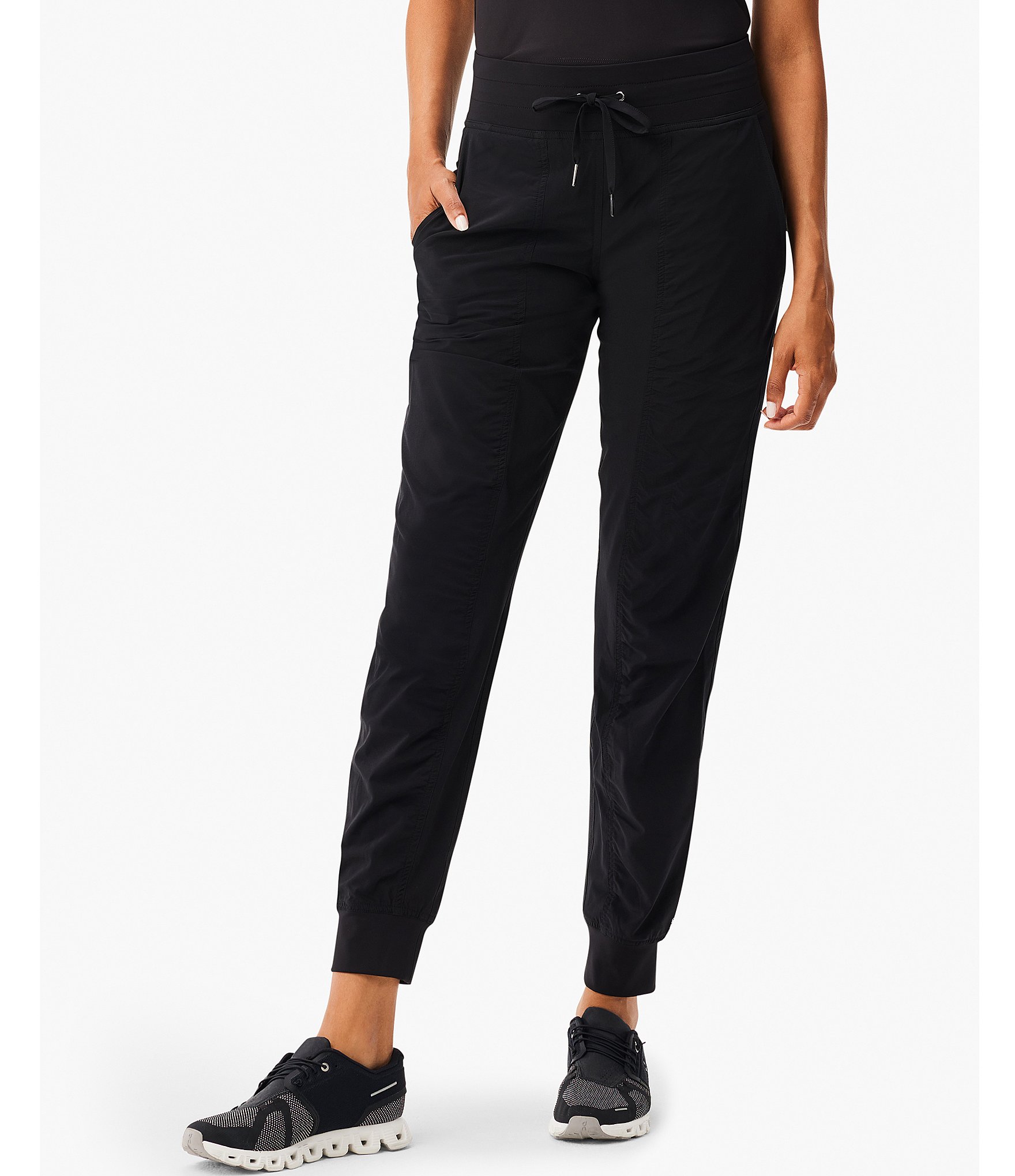 NZ ACTIVE by NIC + ZOE Tech Stretch Ruched Pull-On Jogger Pants | Dillard's