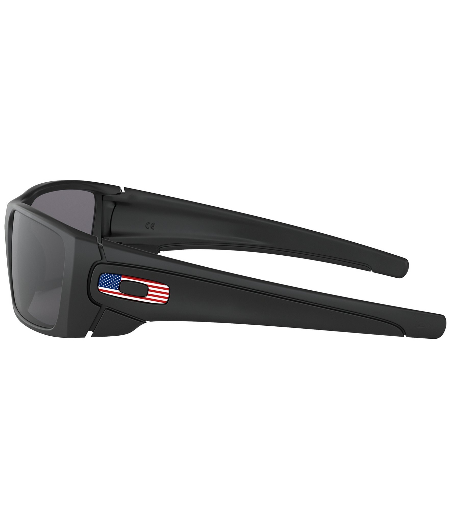 Oakley Men's OO9096 Fuel Cell 60mm USA Flag Detail Rectangle Sunglasses