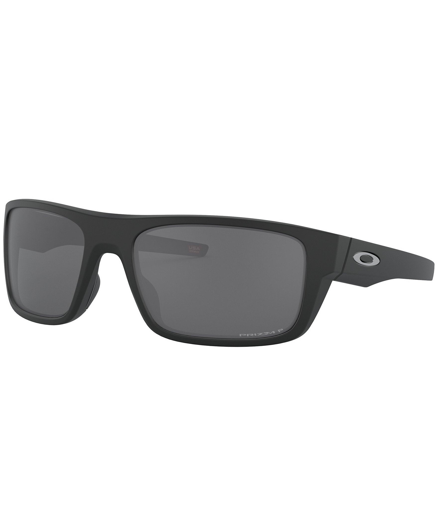 Oakley Men's OO9367 Drop Point 61mm Polarized Rectangle Sunglasses